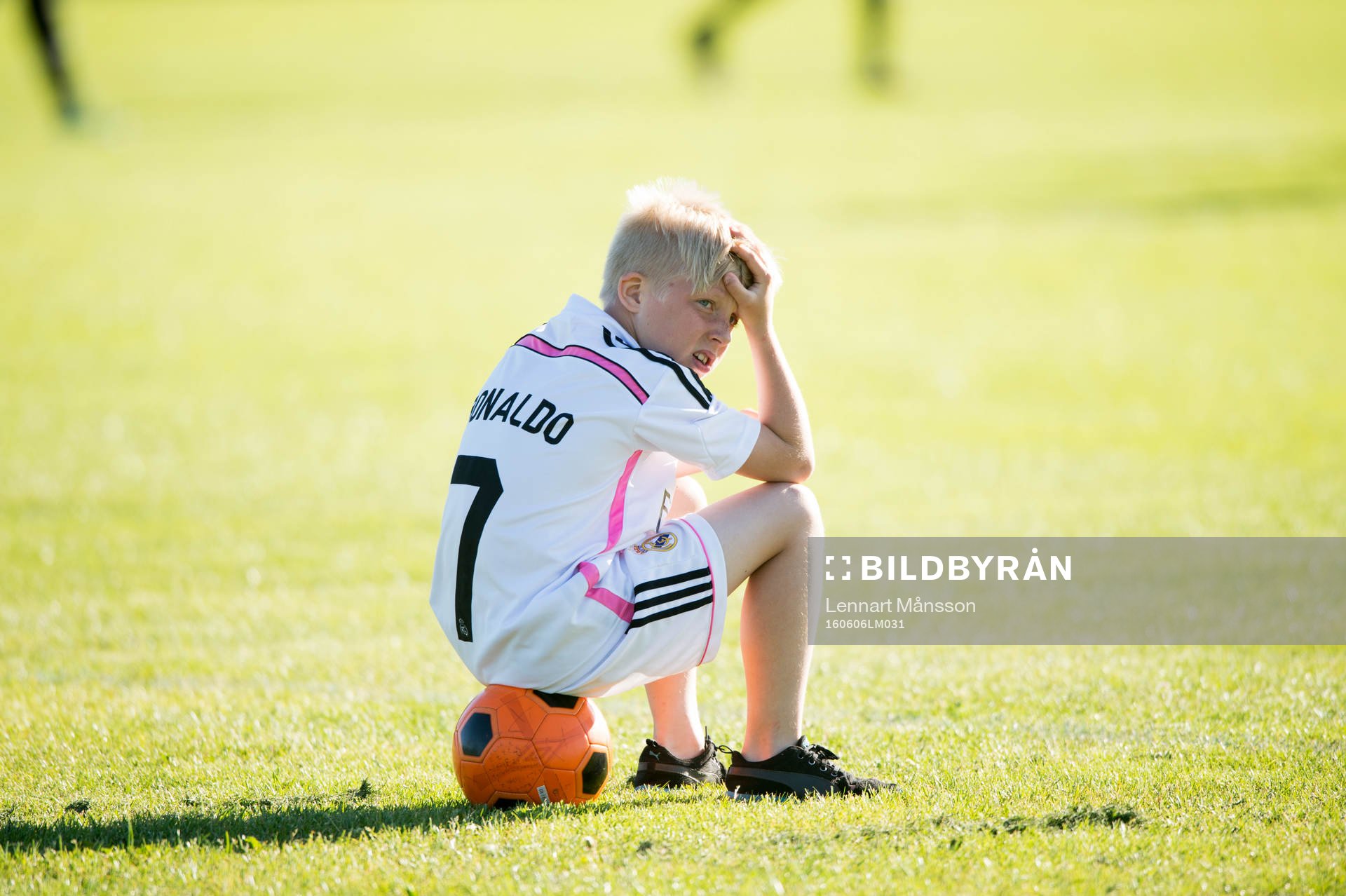 Bollkalle i matchen för pojkar födda 2002 mellan IFK