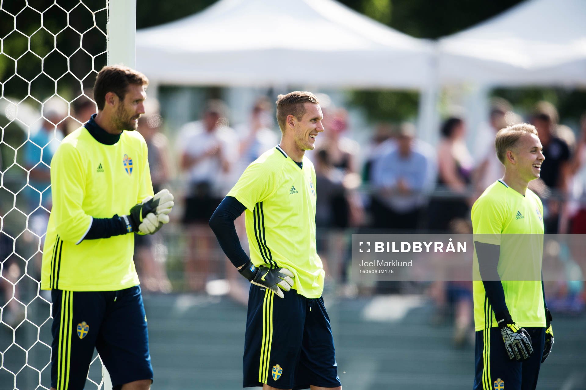 Målvakterna Andreas Isaksson, Robin Olsen och Patrik