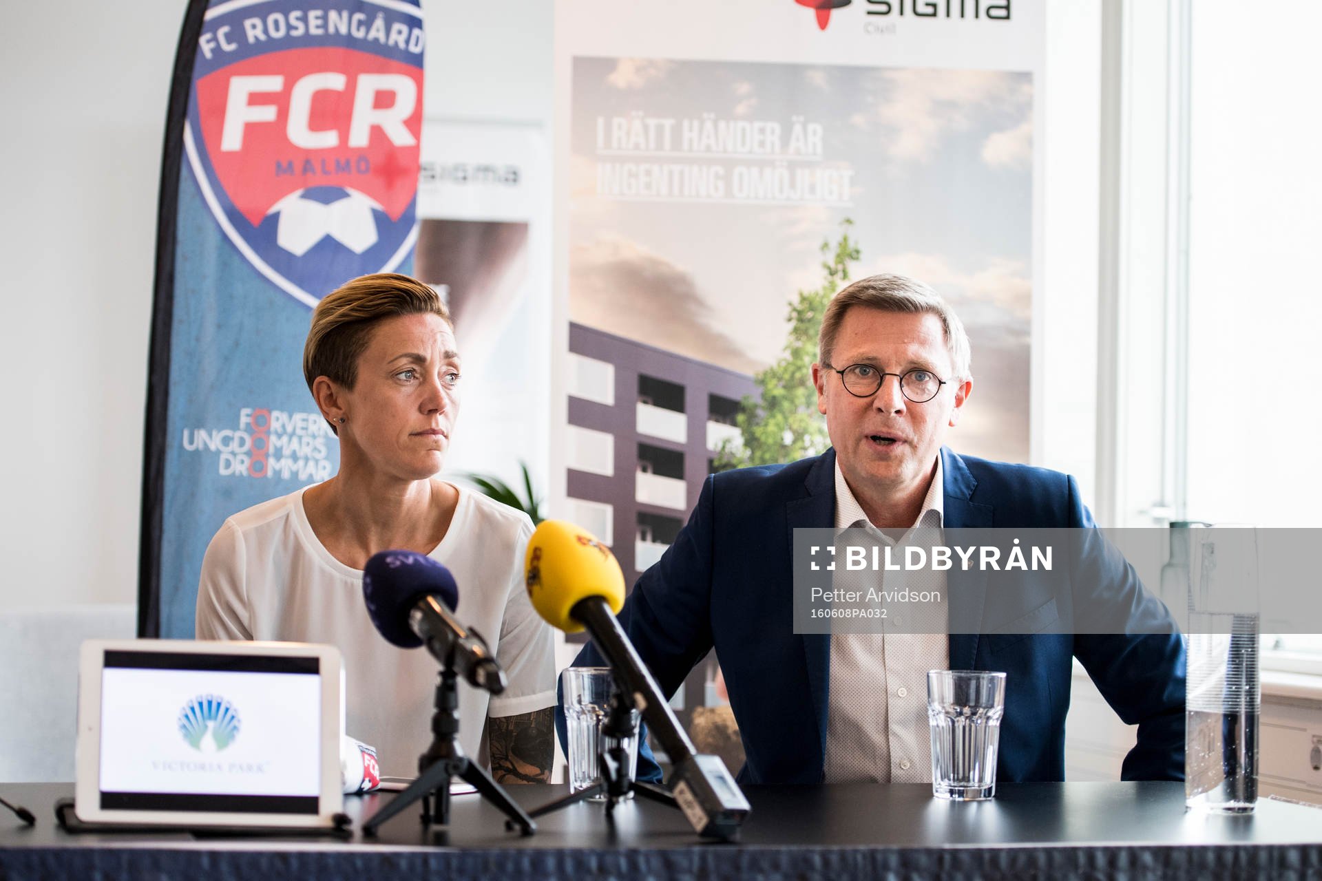 FC Rosengårds sportchef Therese Sjögran och VD Klas
