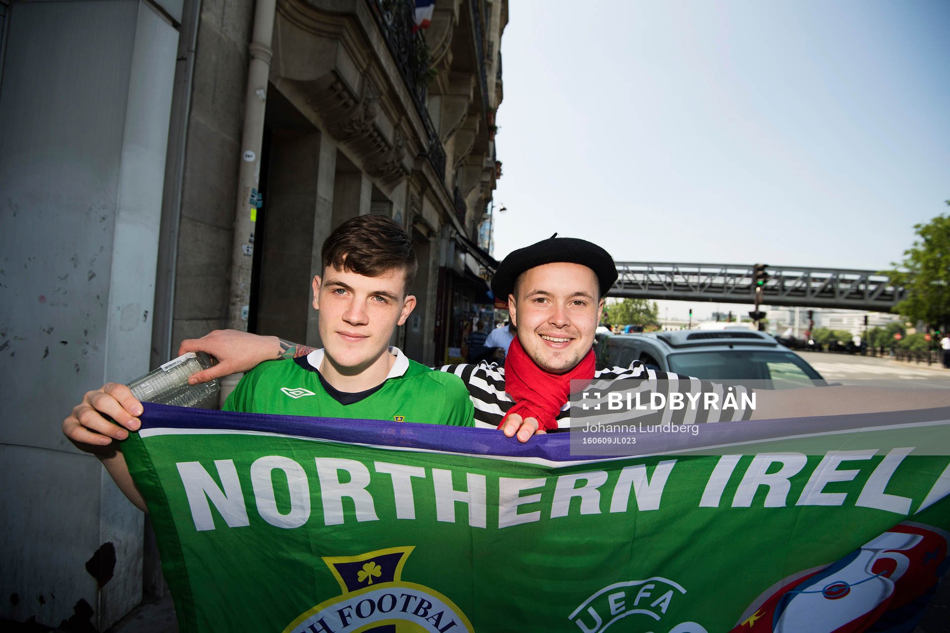 Callum Montgomery och Aaron Horner är supportrar från