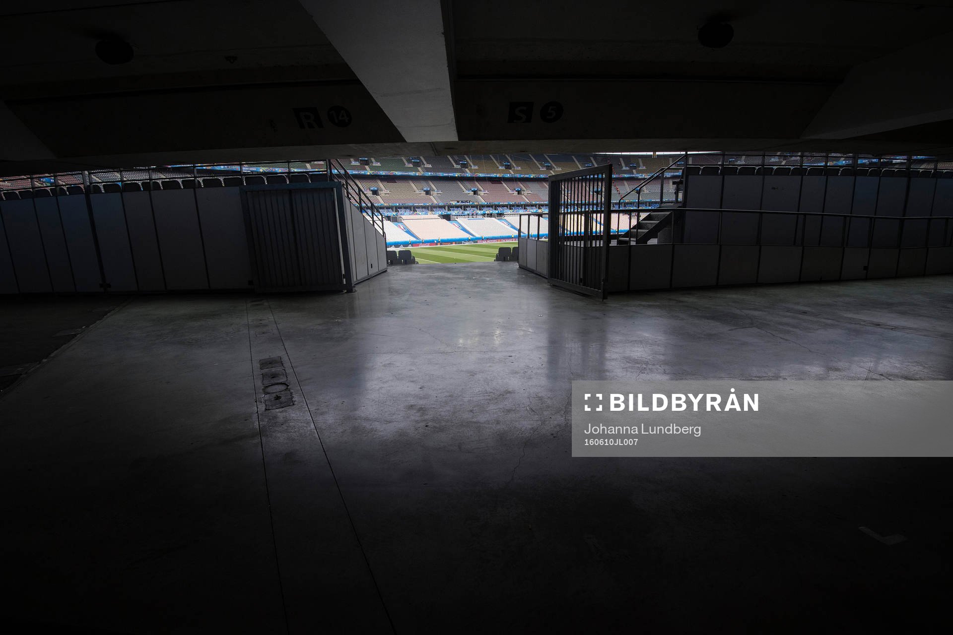 En korridor i Stade de France