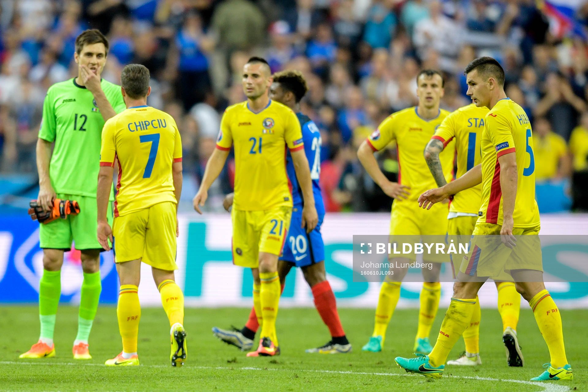 Rumäniens spelare deppar