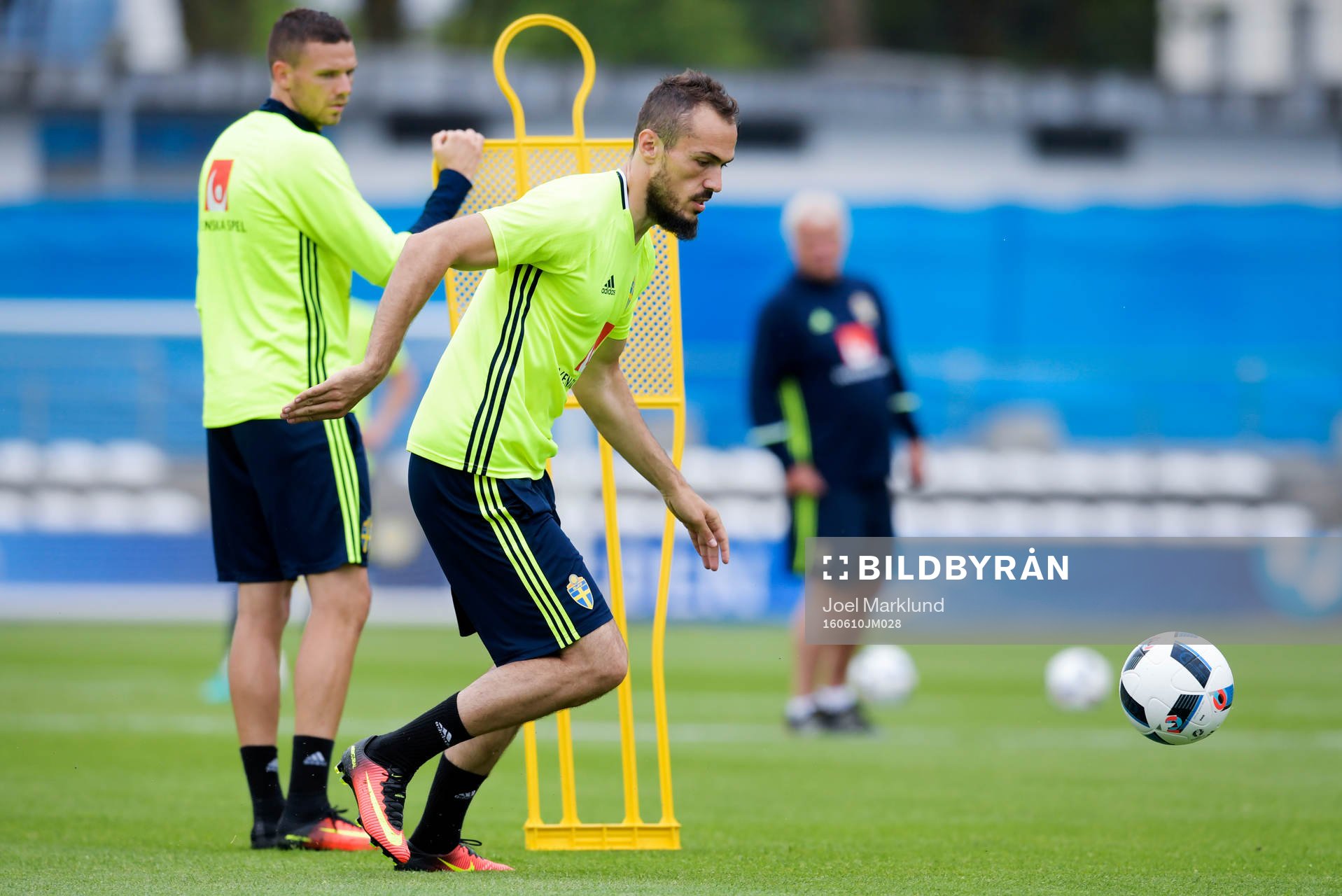 Sveriges Marcus Berg och Emir Kujovic