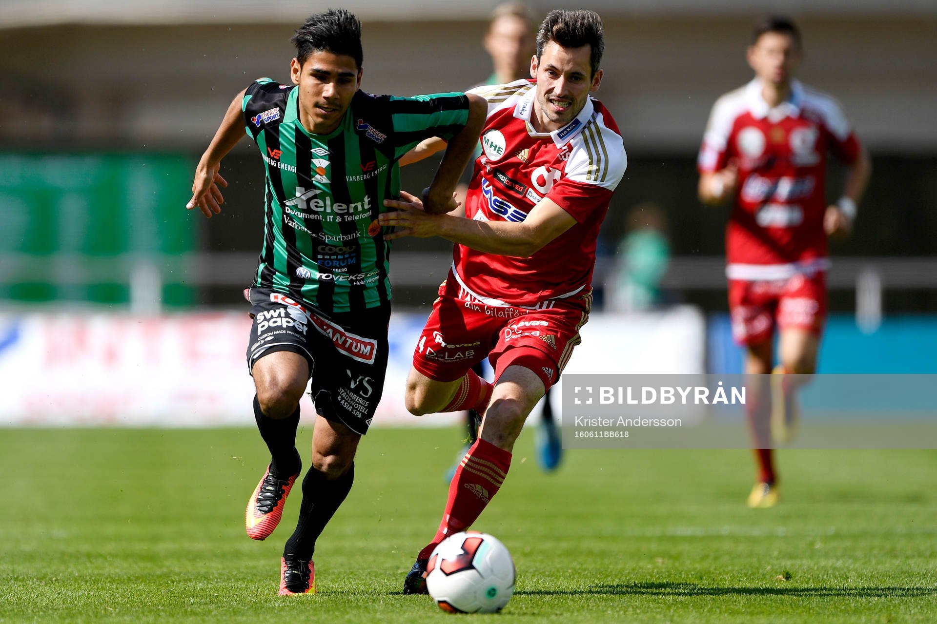 Degerfors Marcus De Bruin och Varbergs Hosam Aiesh