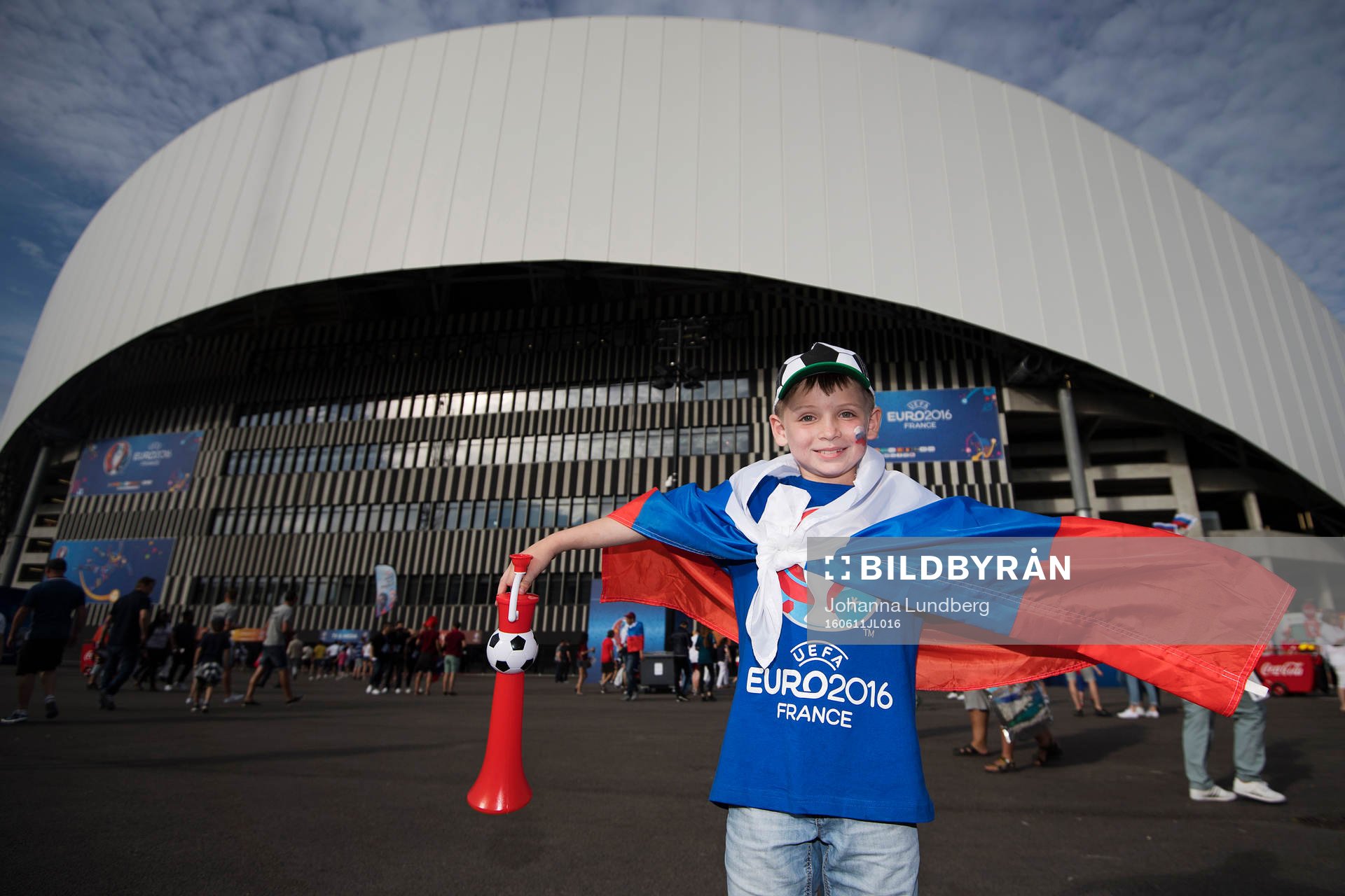 En rysk supporter