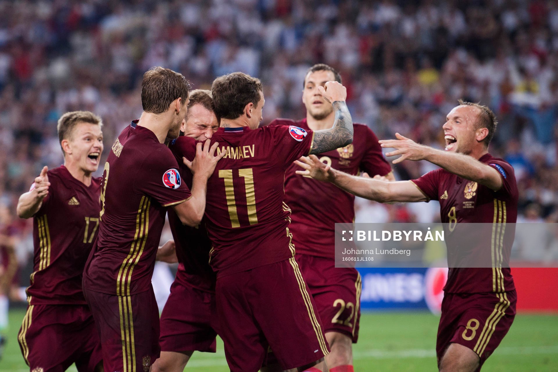 Rysslands Aleksandr Kokorin, Pavel Mamaev, Vasili