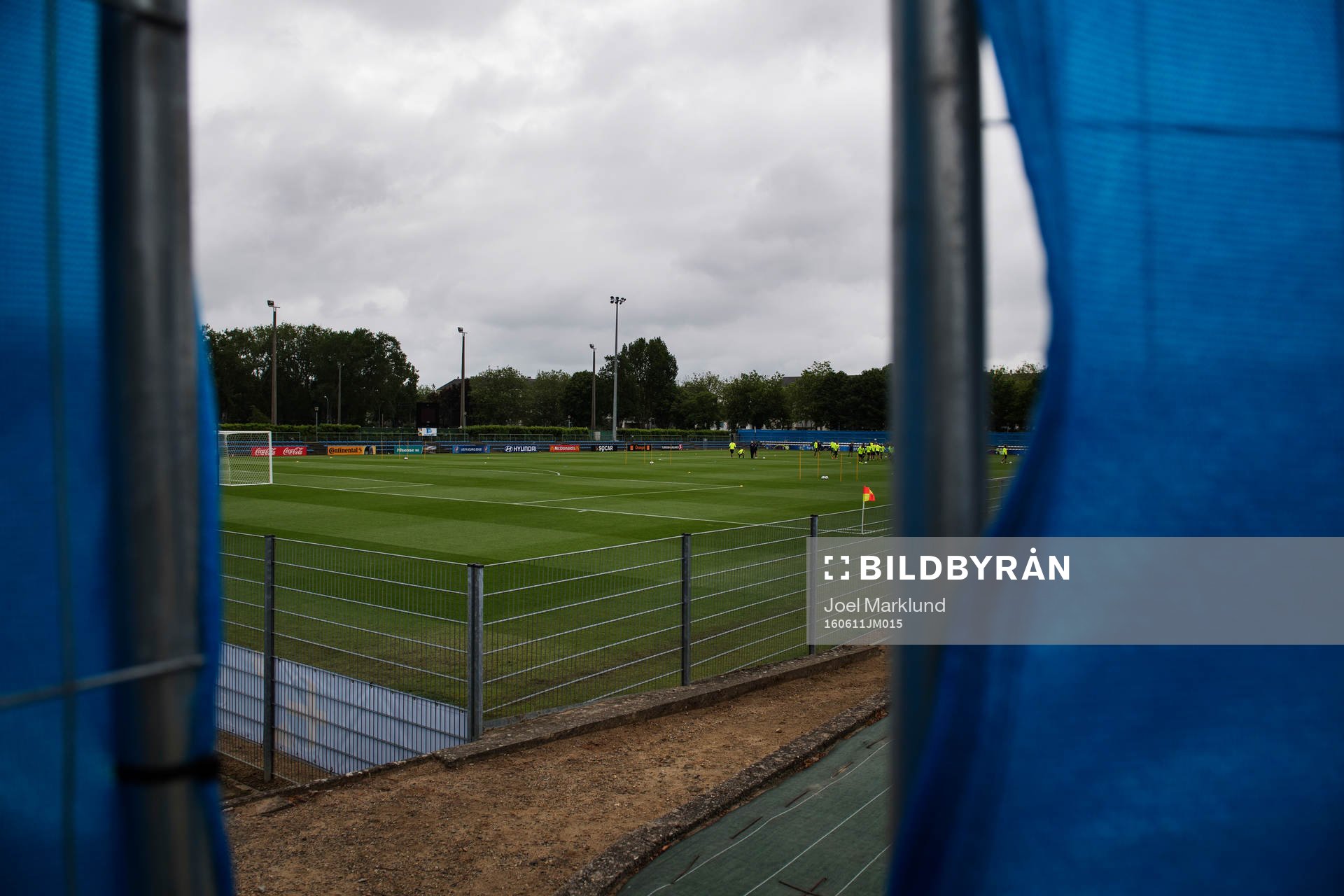 Sveriges fotbollslandslag har en stängd träning