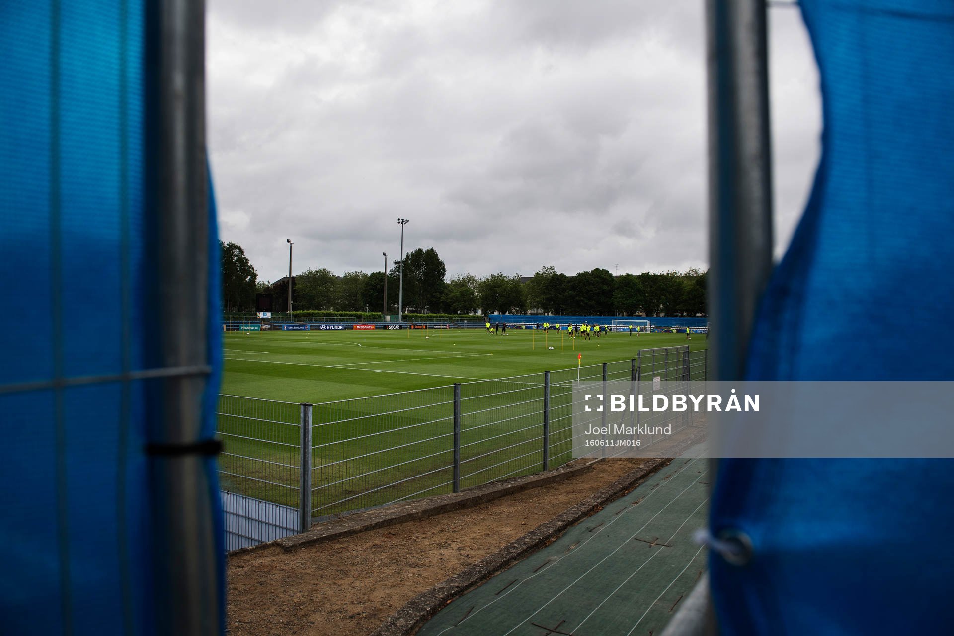 Sveriges fotbollslandslag har en stängd träning