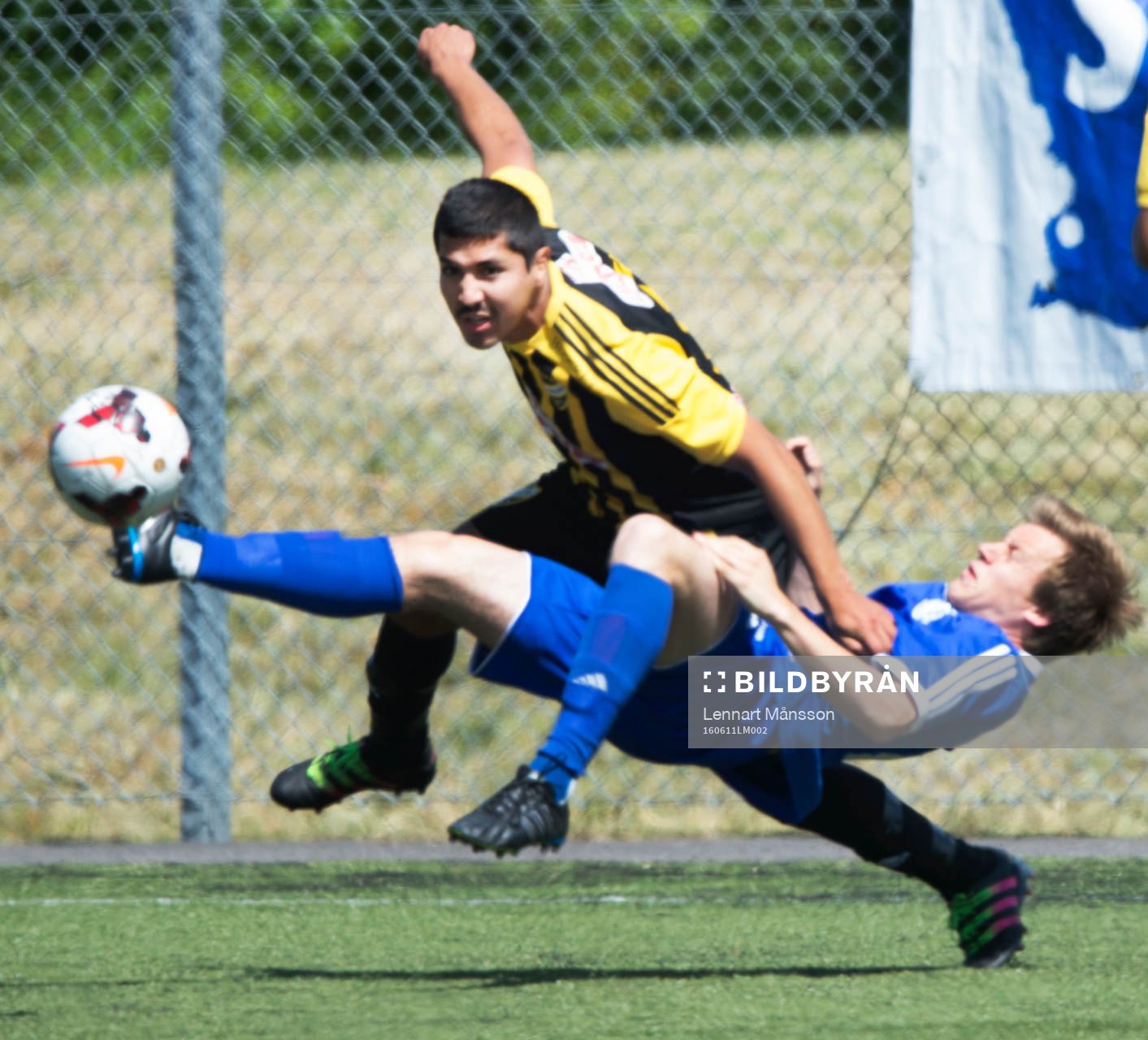 IFK Hässleholms Diego Delgado i matchen i division 2