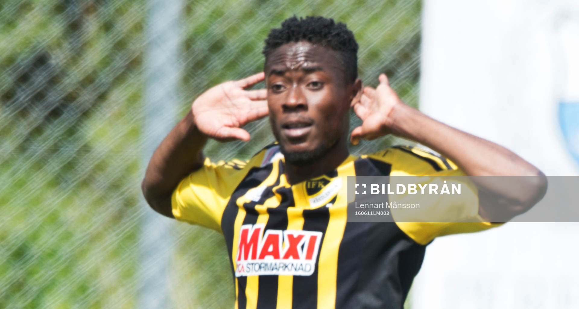 IFK Hässleholms Kojo Annor gör 0-2 i matchen i division 2