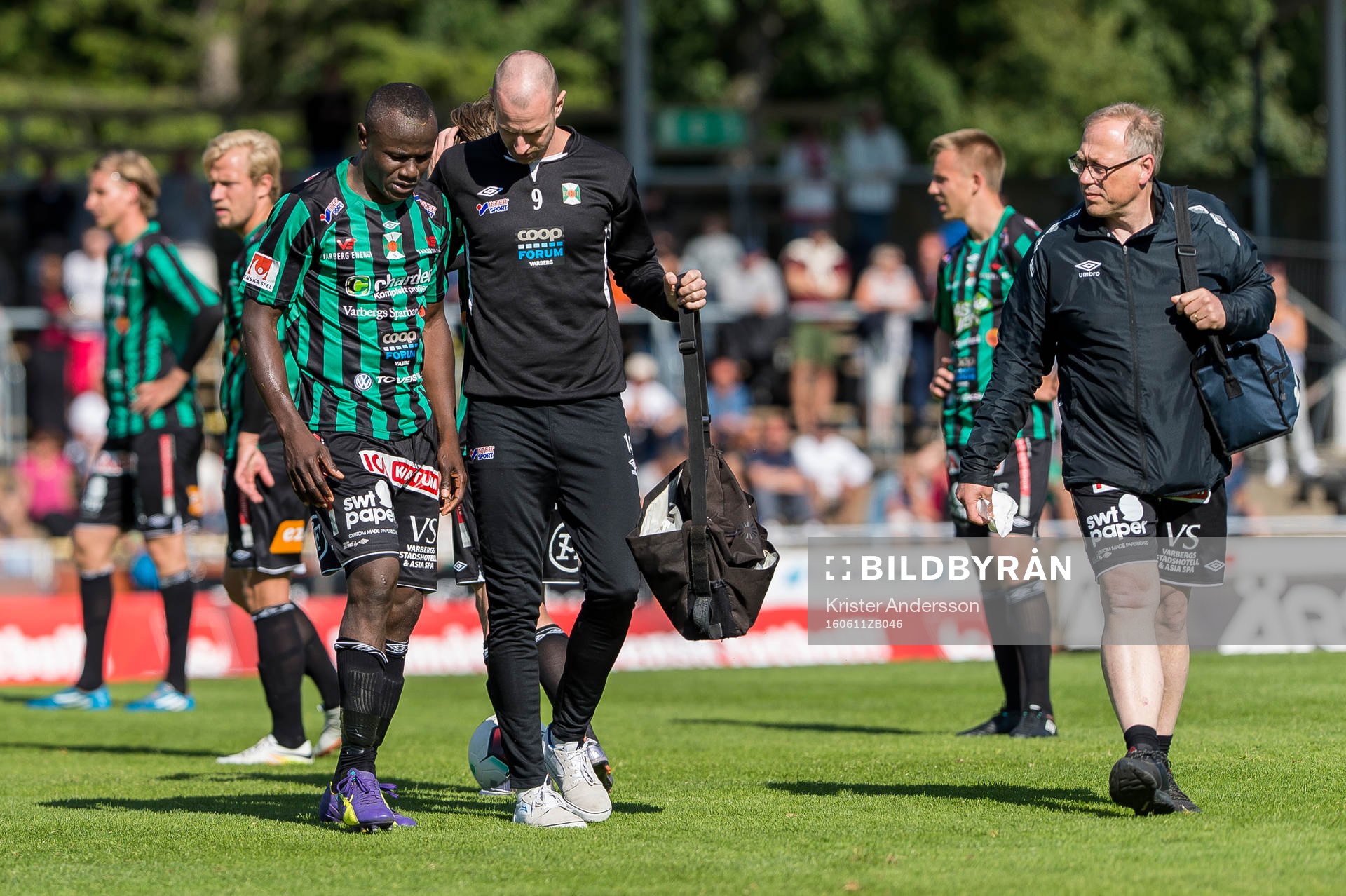 Varbergs Nsima Peter tvingas bryta på grund av skada