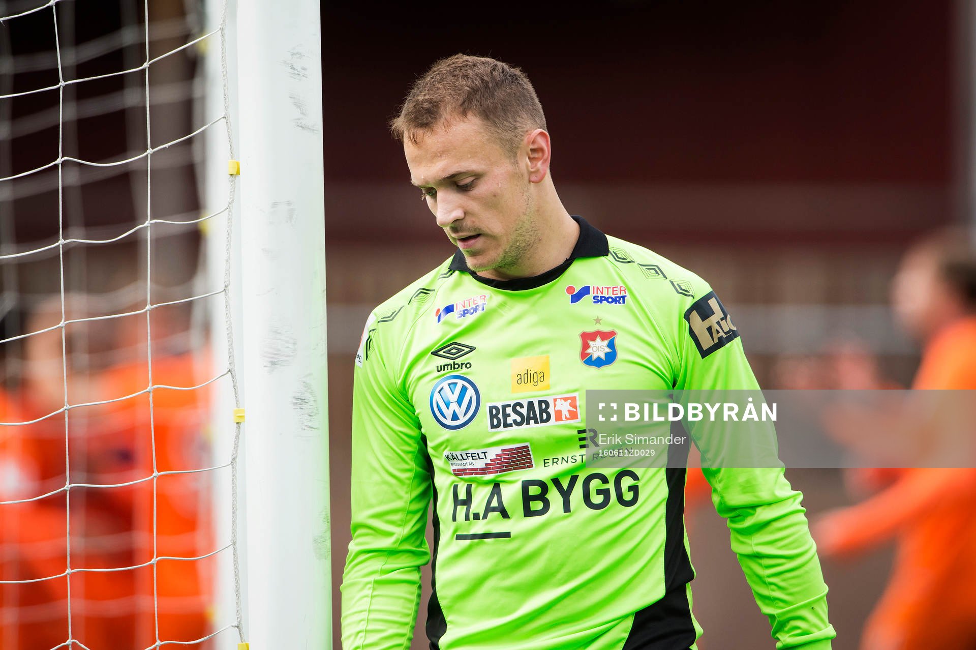 Örgrytes målvakt Robertino Kljajic deppar