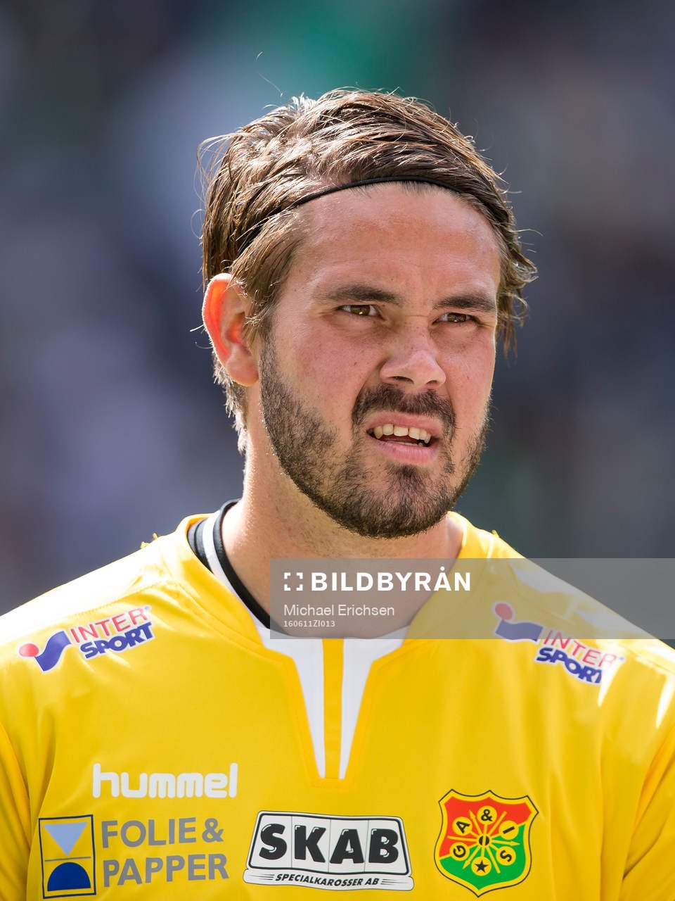 GAIS målvakt Tommi Vaiho innan fotbollsmatchen i