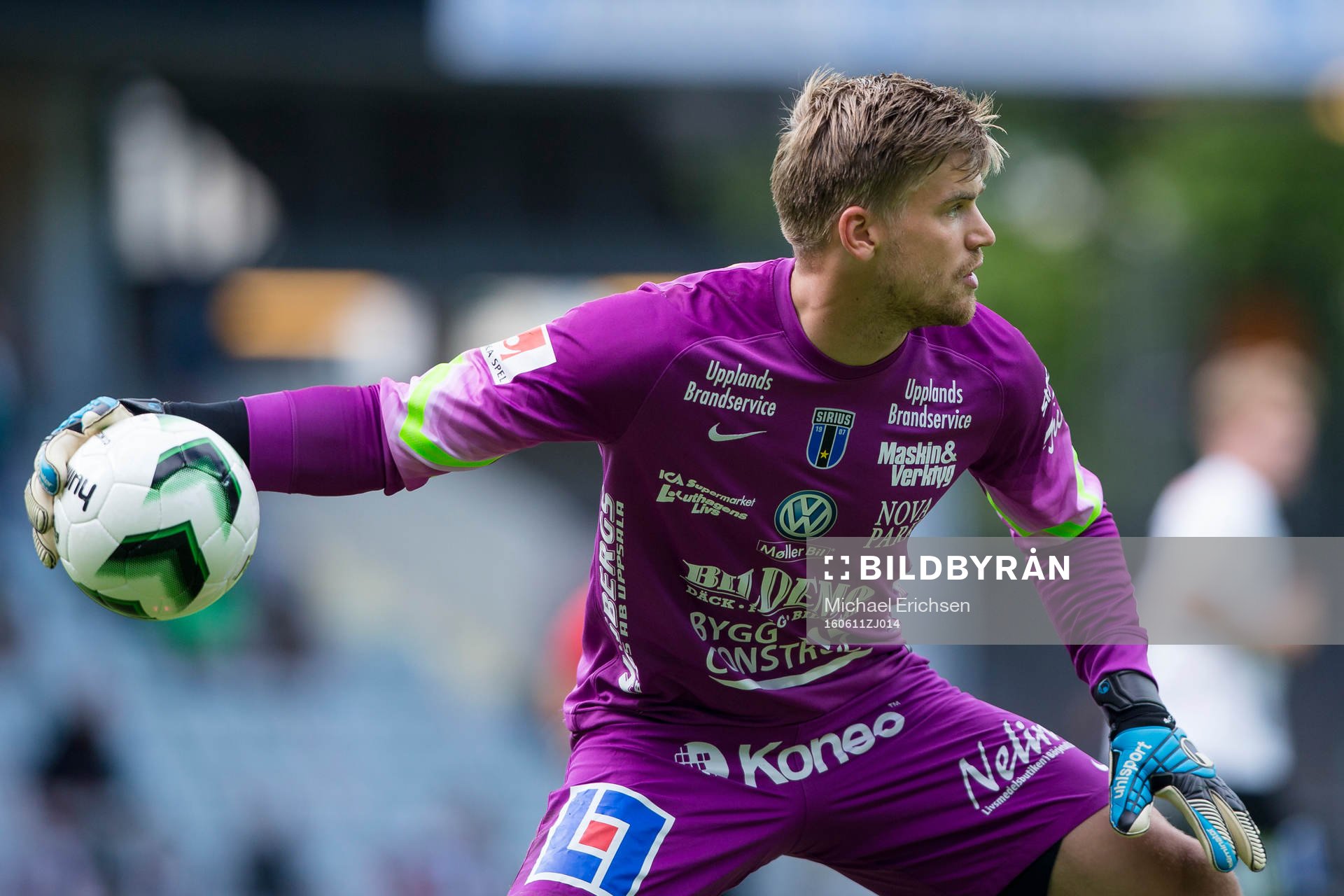 Sirius målvakt Lukas Jonsson