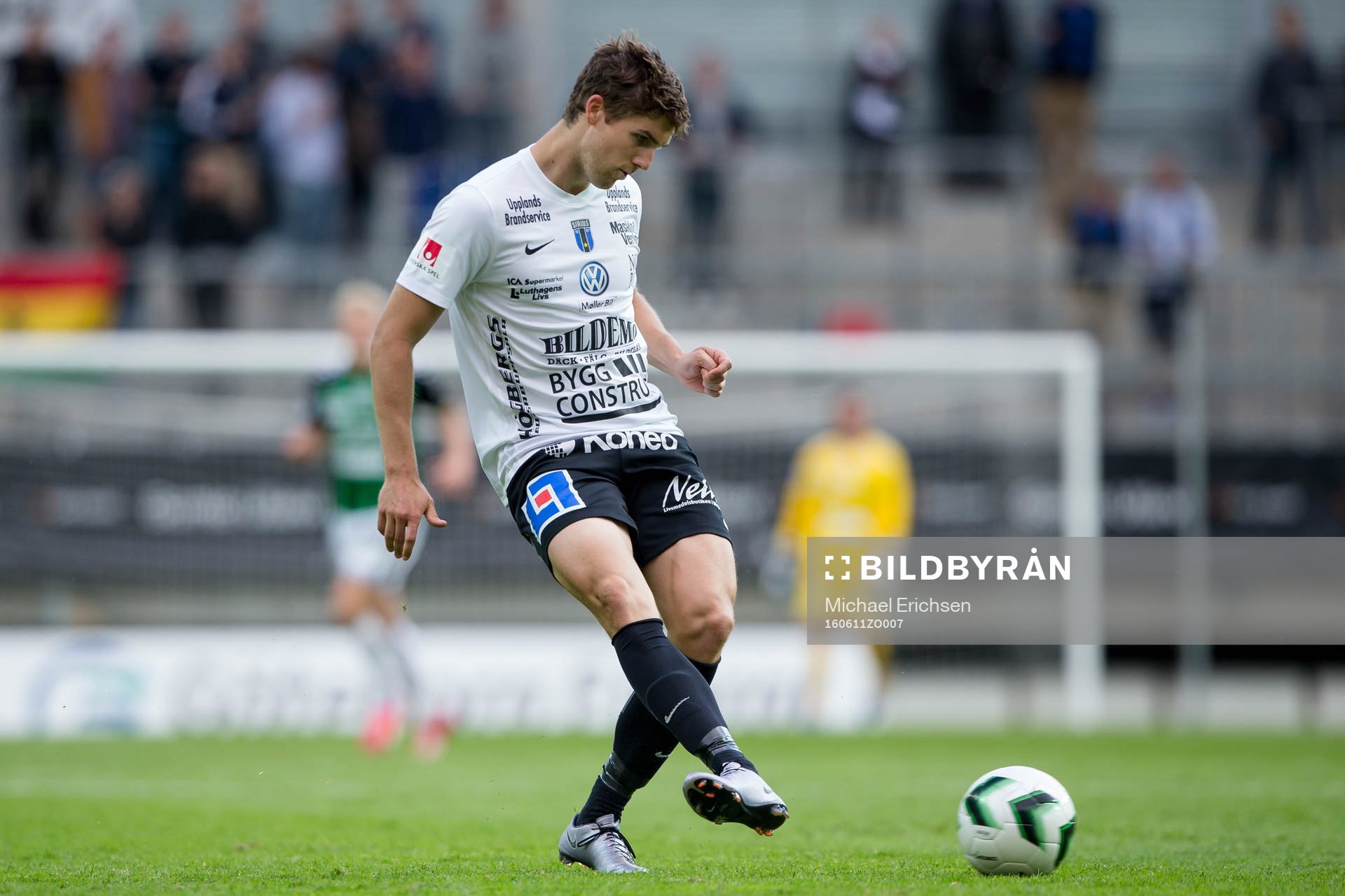 Sirius Patrick Hopkins under fotbollsmatchen i Superettan mellan GAIS och Sirius den 11 juni 2016 i Göteborg.