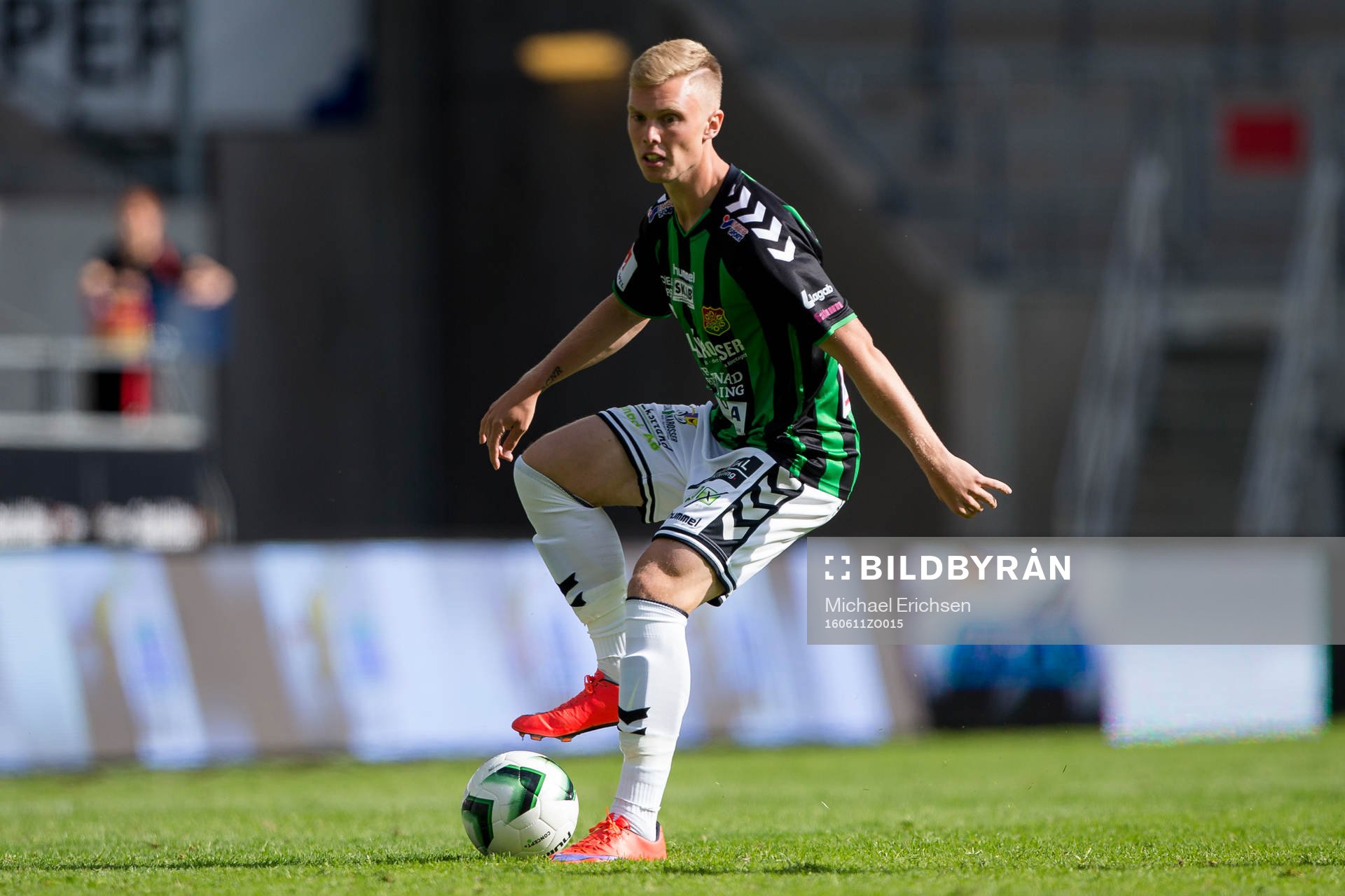 GAIS Renny Smith under fotbollsmatchen i Superettan mellan GAIS och Sirius den 11 juni 2016 i Göteborg.