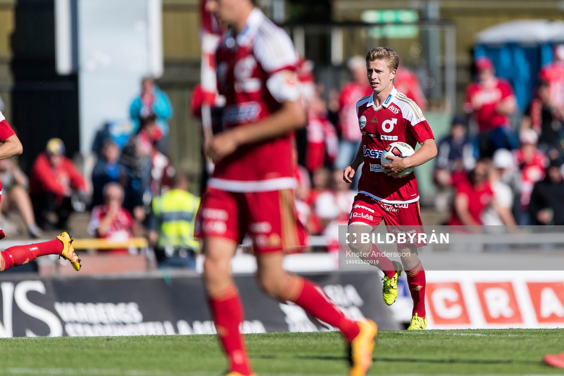 Degerfors Ludvig Fritzson springer tillbaks med bollen