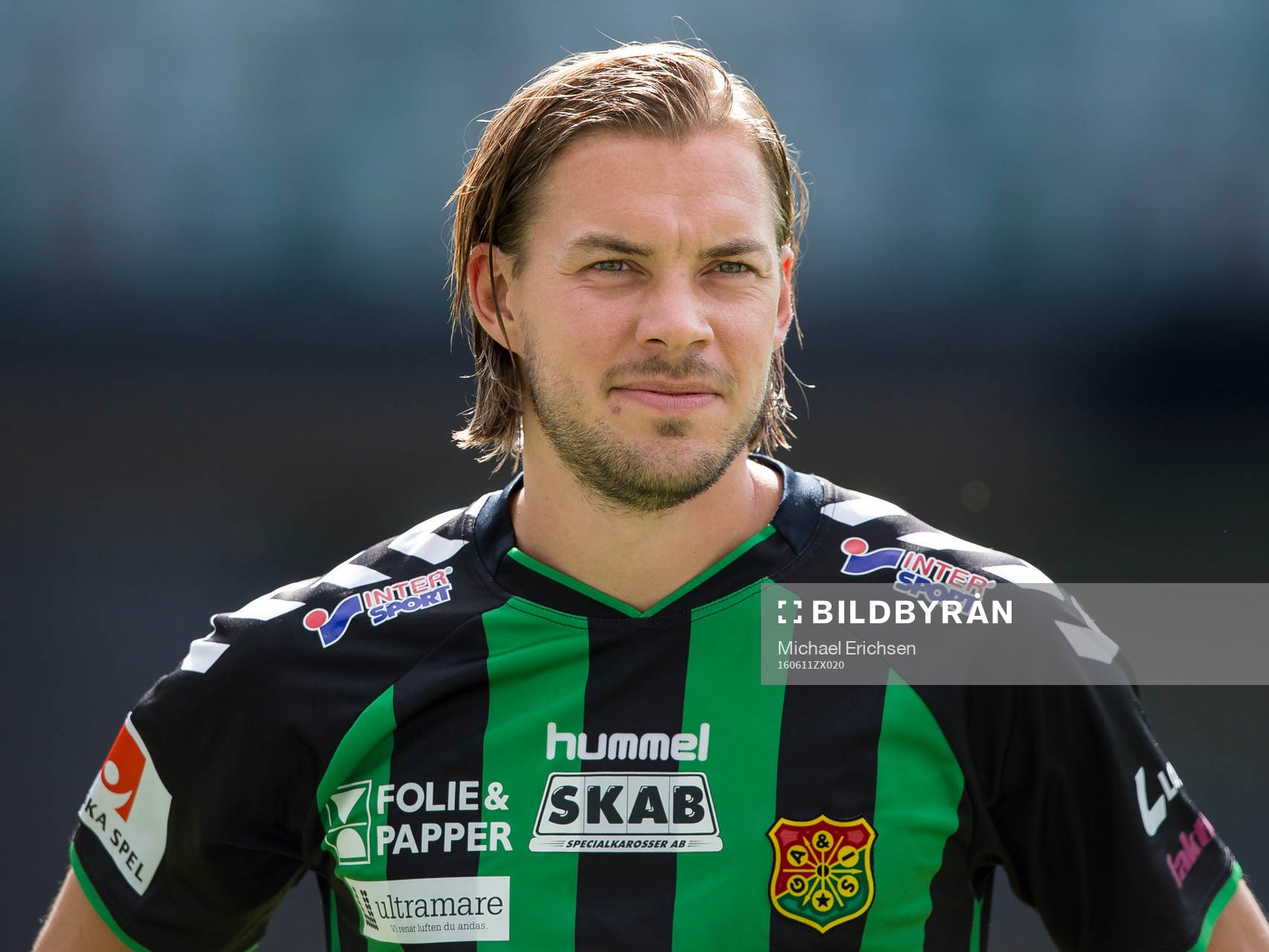 GAIS Danny Ervik innan fotbollsmatchen i Superettan mellan