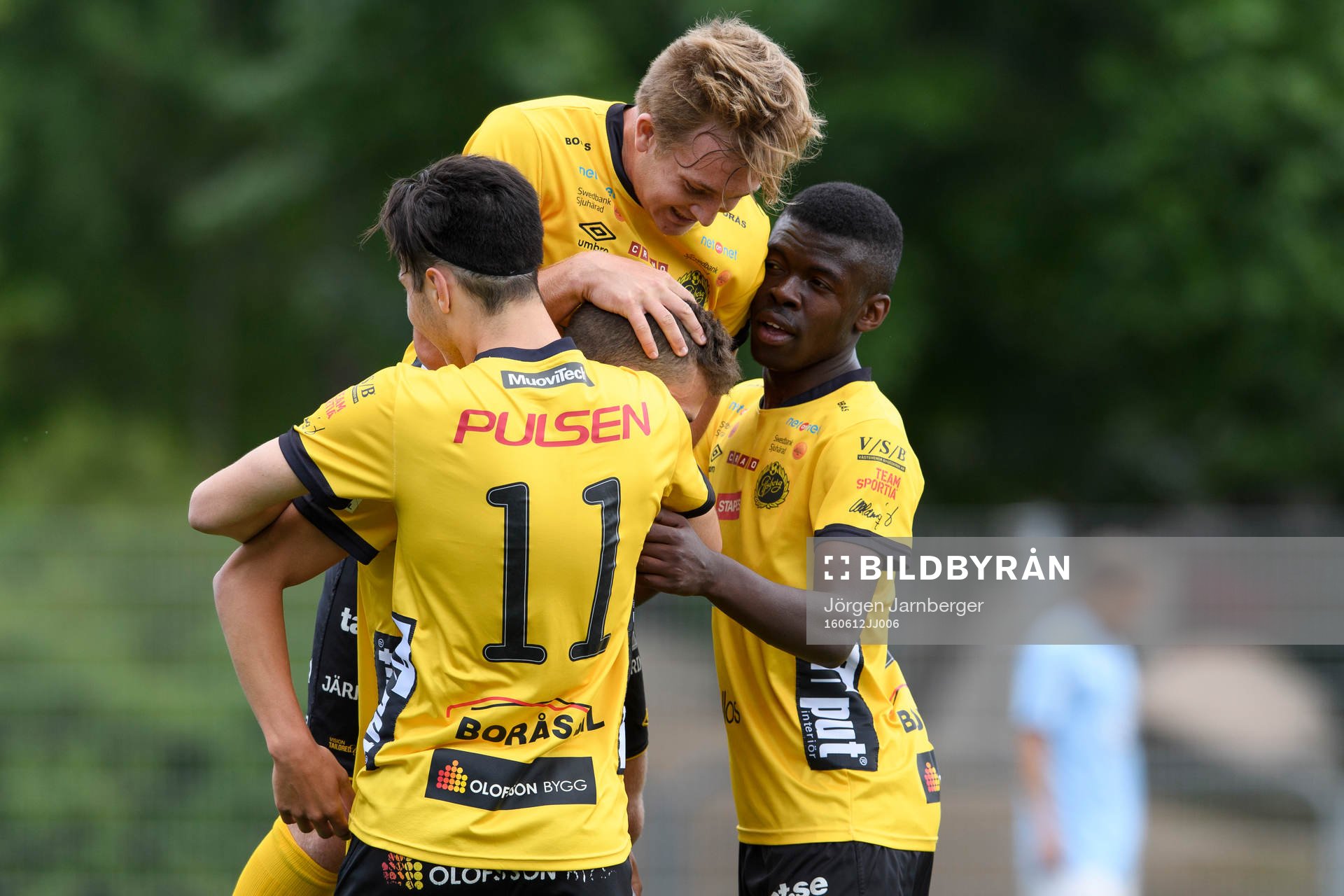 Elfsborgs spelarna jublar
