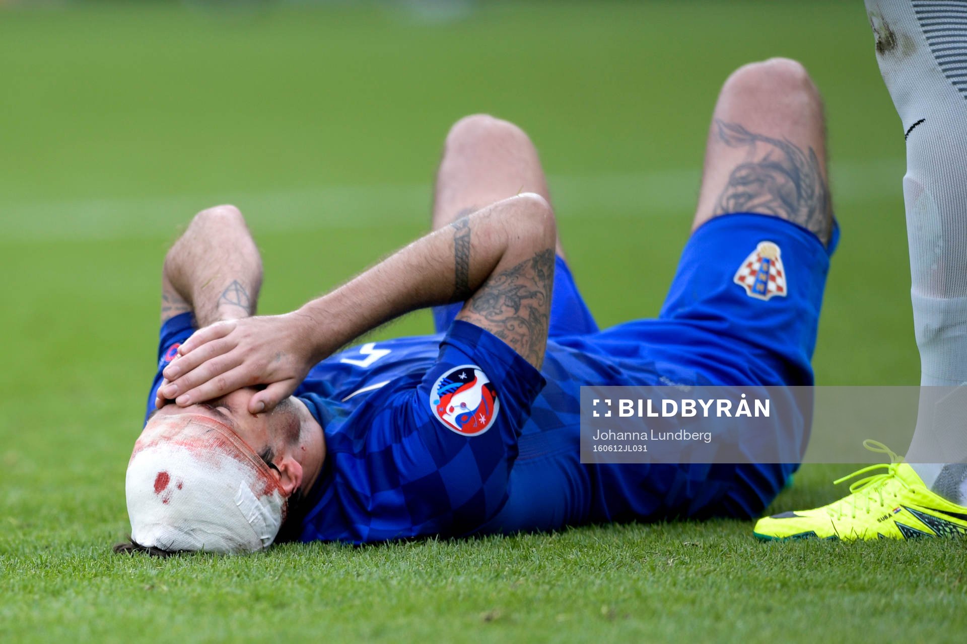 Kroatiens Vedran Corluka på marken igen