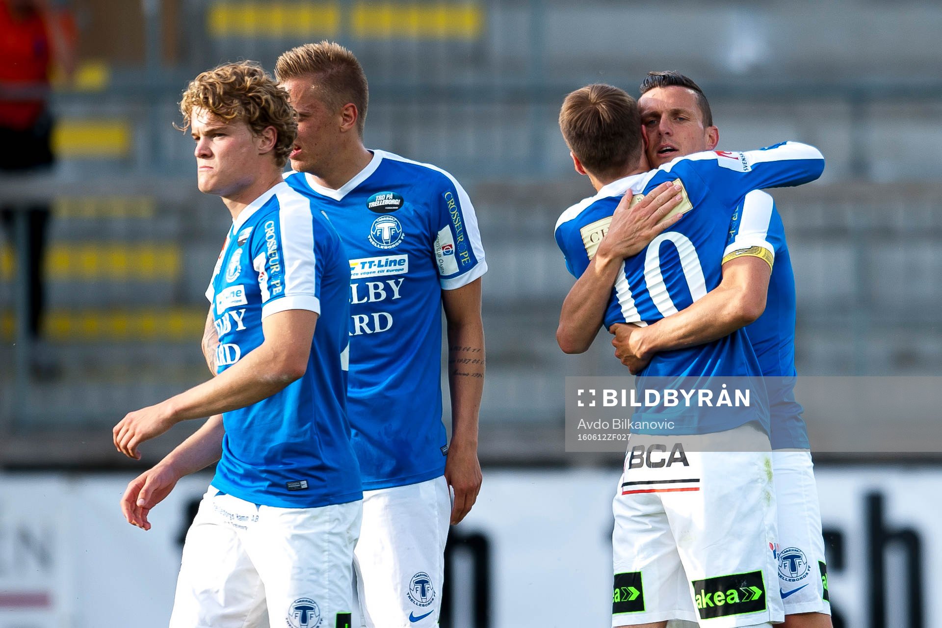 Trelleborgs Zoran Jovanovic och Kristian Haynes jublar