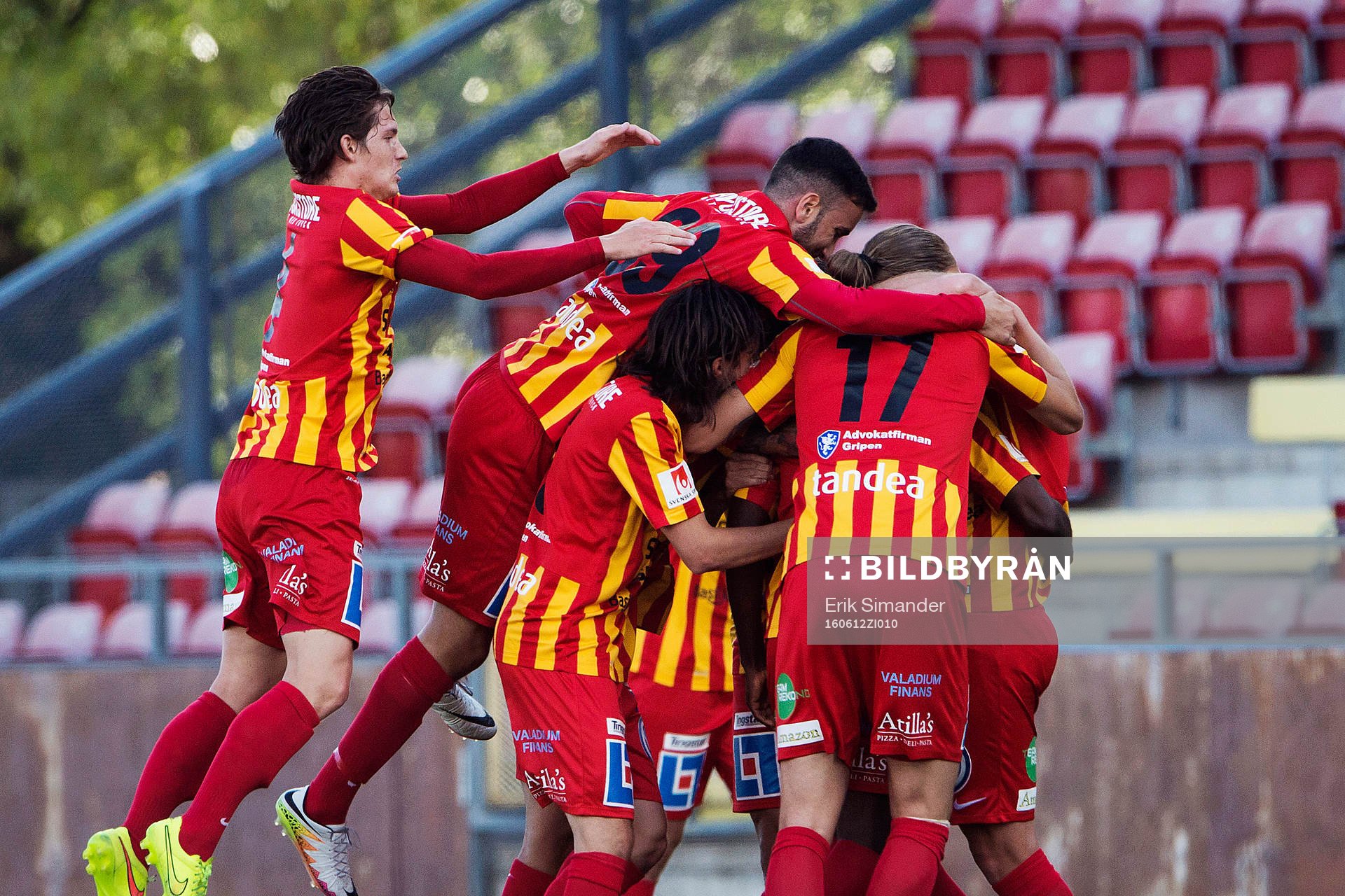 Syrianskas spelare jublar