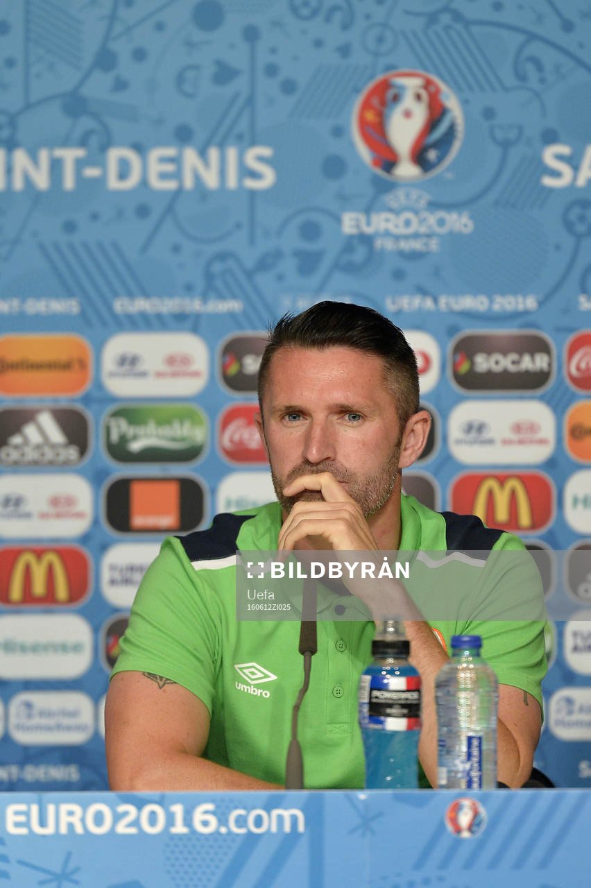 Irlands Robbie Keane på denna handout-bild från UEFA