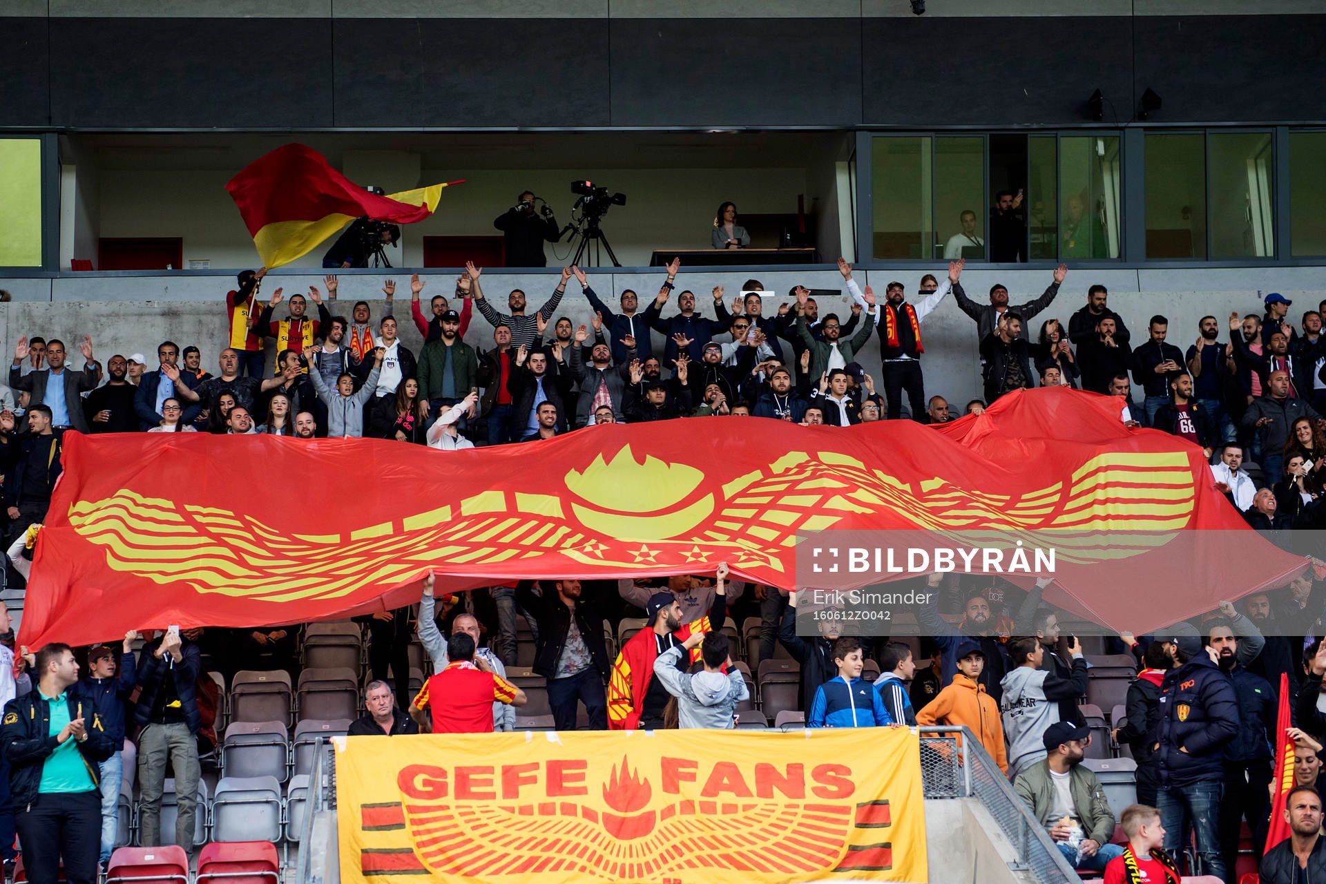 Syrianskas supportrars tifo