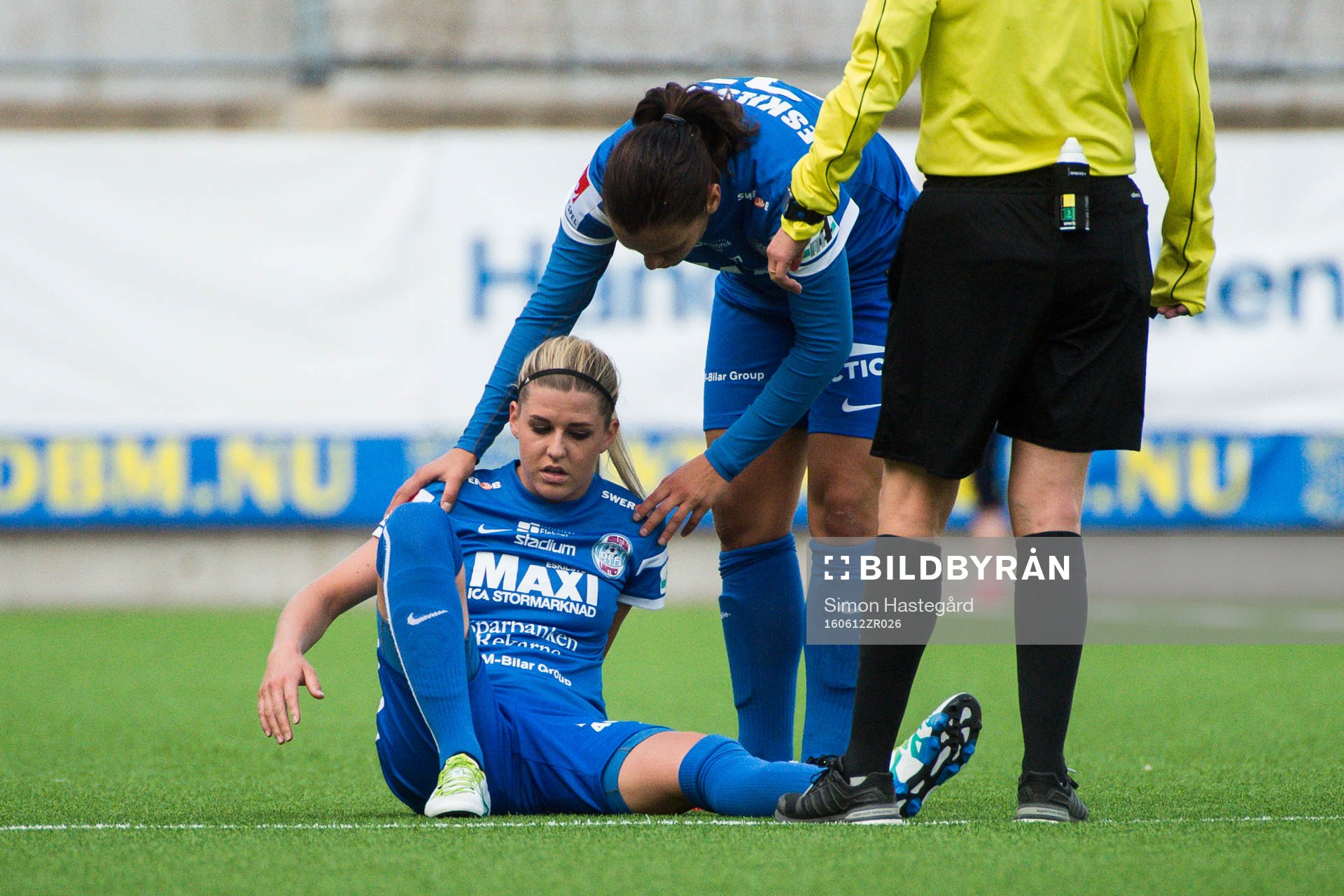 Eskilstunas Olivia Schough har ont