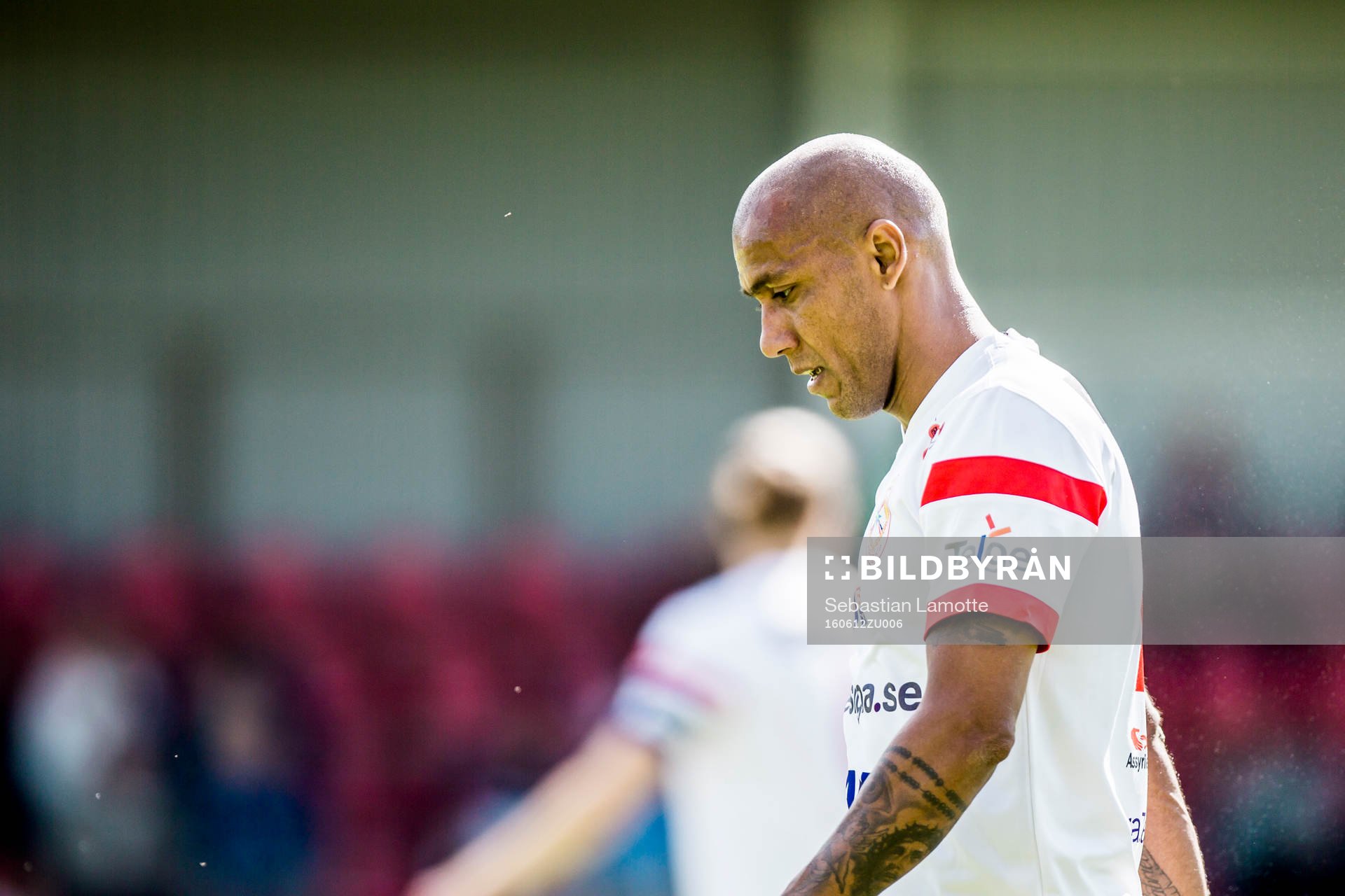 Assyriskas Alessandro Pereira Under fotbollsmatchen i Superettan mellan Ljungskile och Assyriska den 12 juni 2016 i Ljungskile.