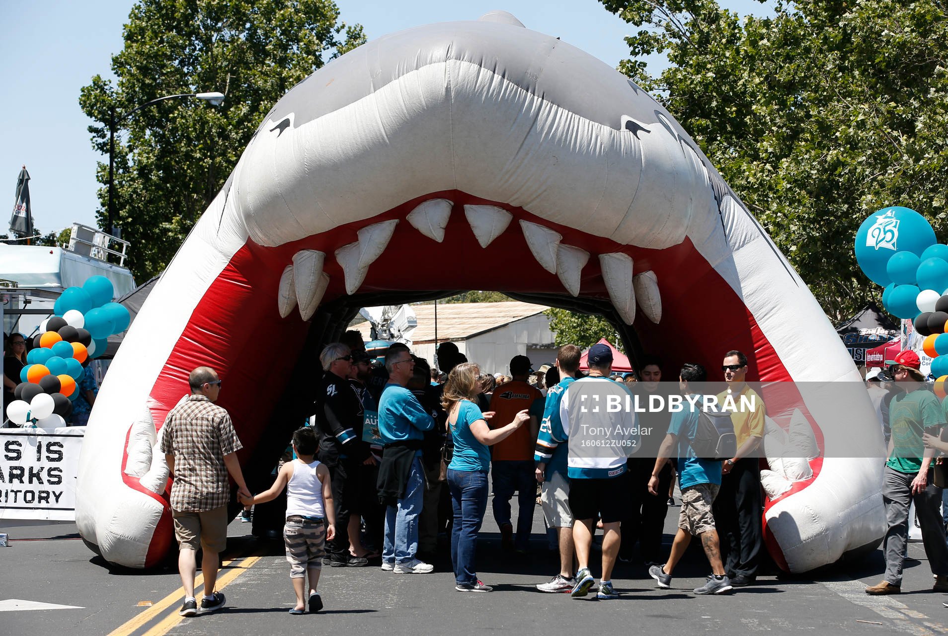 In front of SAP Center