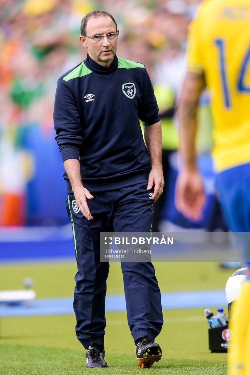 Irlands förbundskapten Martin O’Neill i fotbollsmatchen
