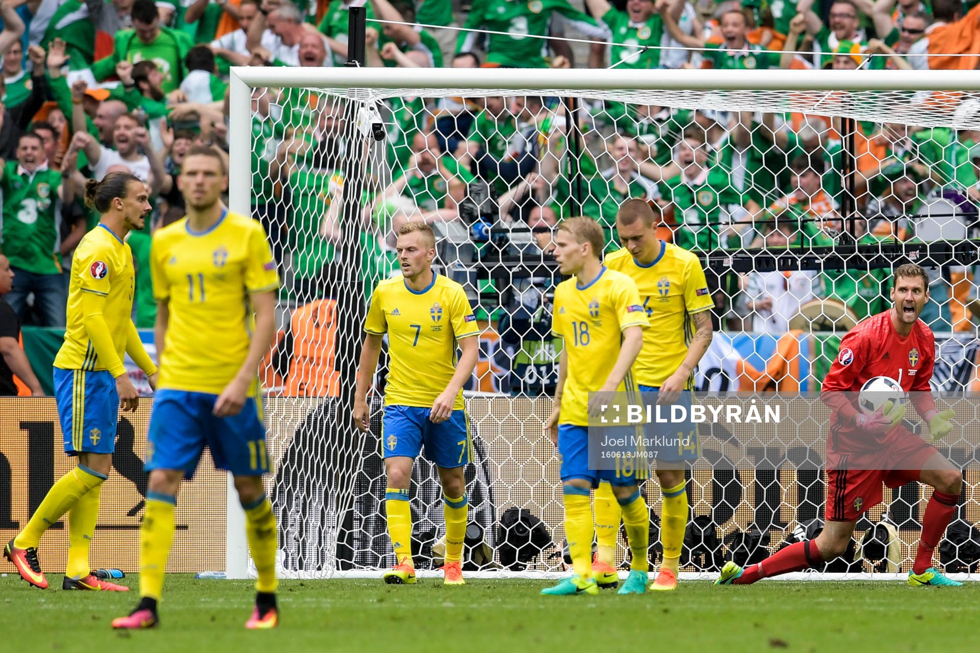 Sveriges Erik Johansson, Sebastian Larsson, Oscar Lewicki,