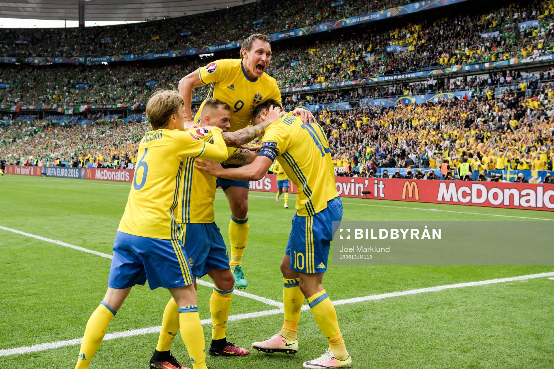 Sveriges John Guidetti, Kim Källström och Emil Forsberg