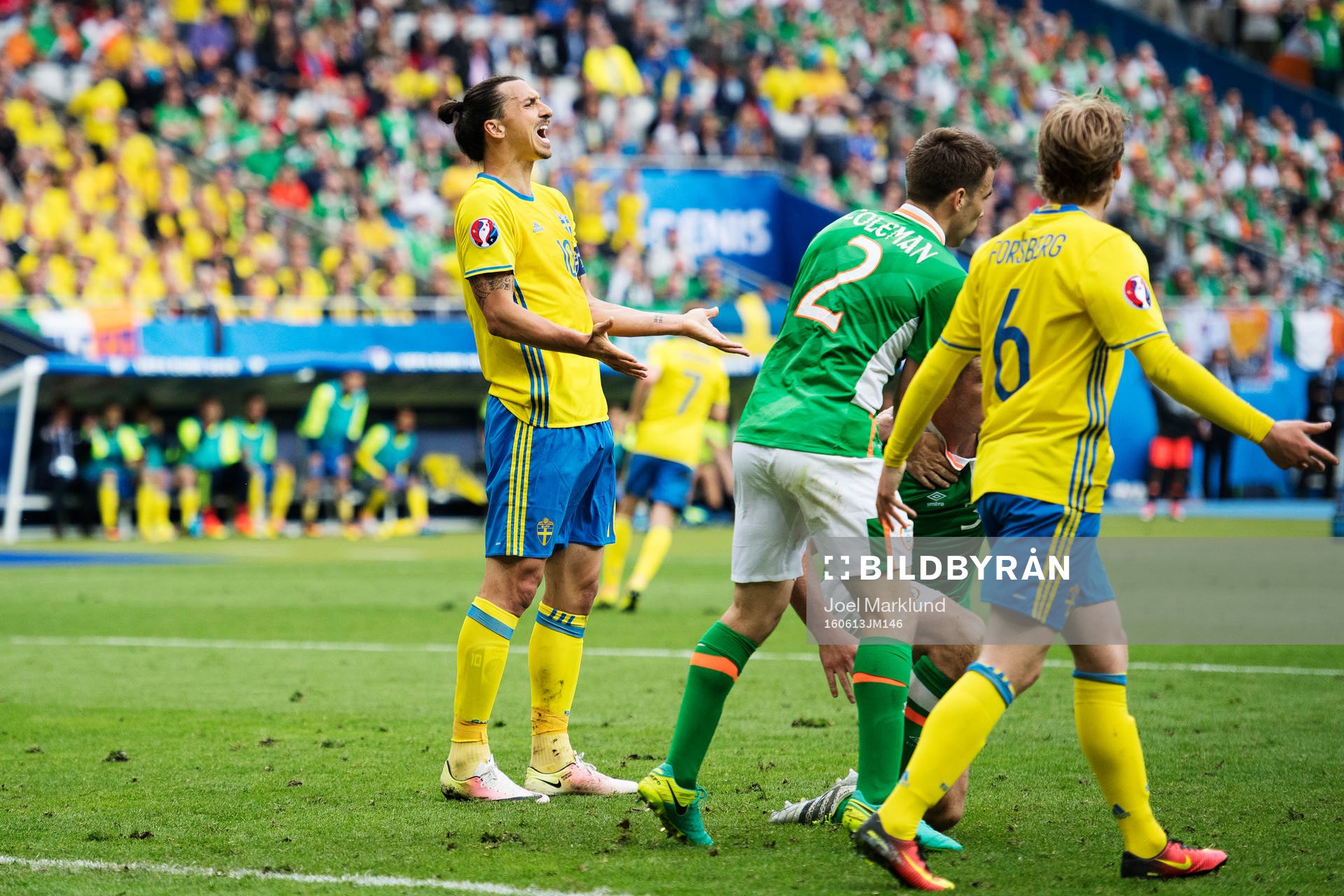 Sveriges Zlatan Ibrahimovic deppar