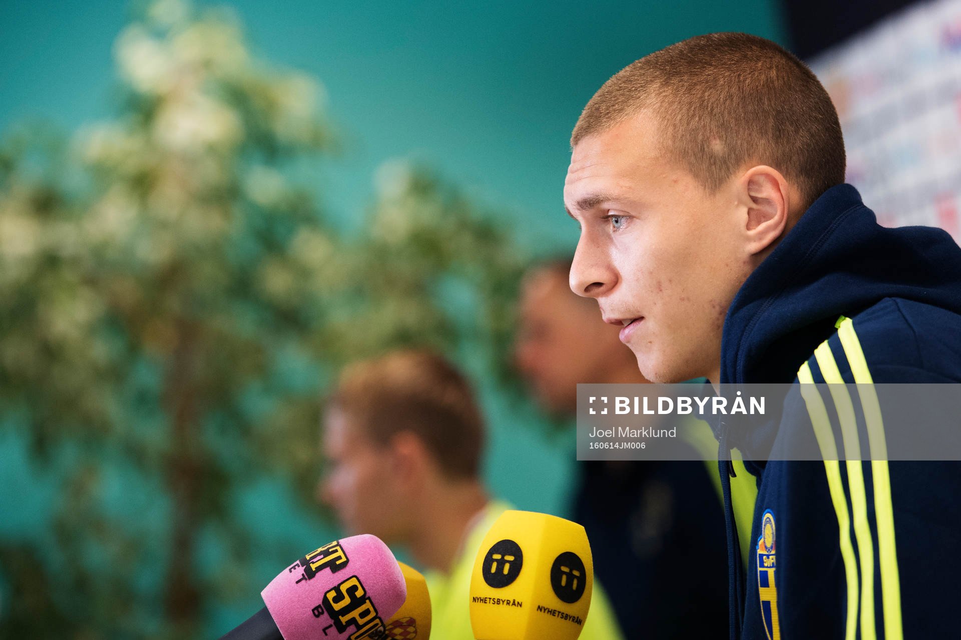 Victor Nilsson Lindelöf vid Sveriges fotbollslandslags