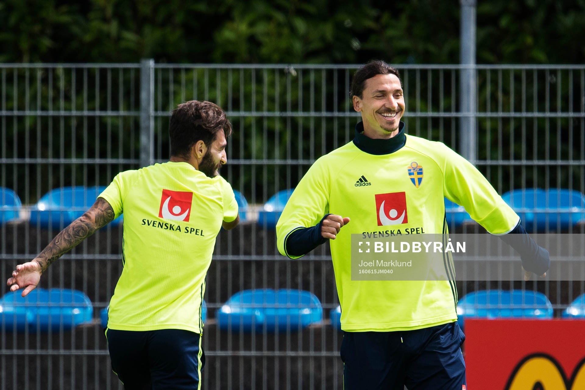 Erkan Zengin och Zlatan Ibrahimovic på Sveriges