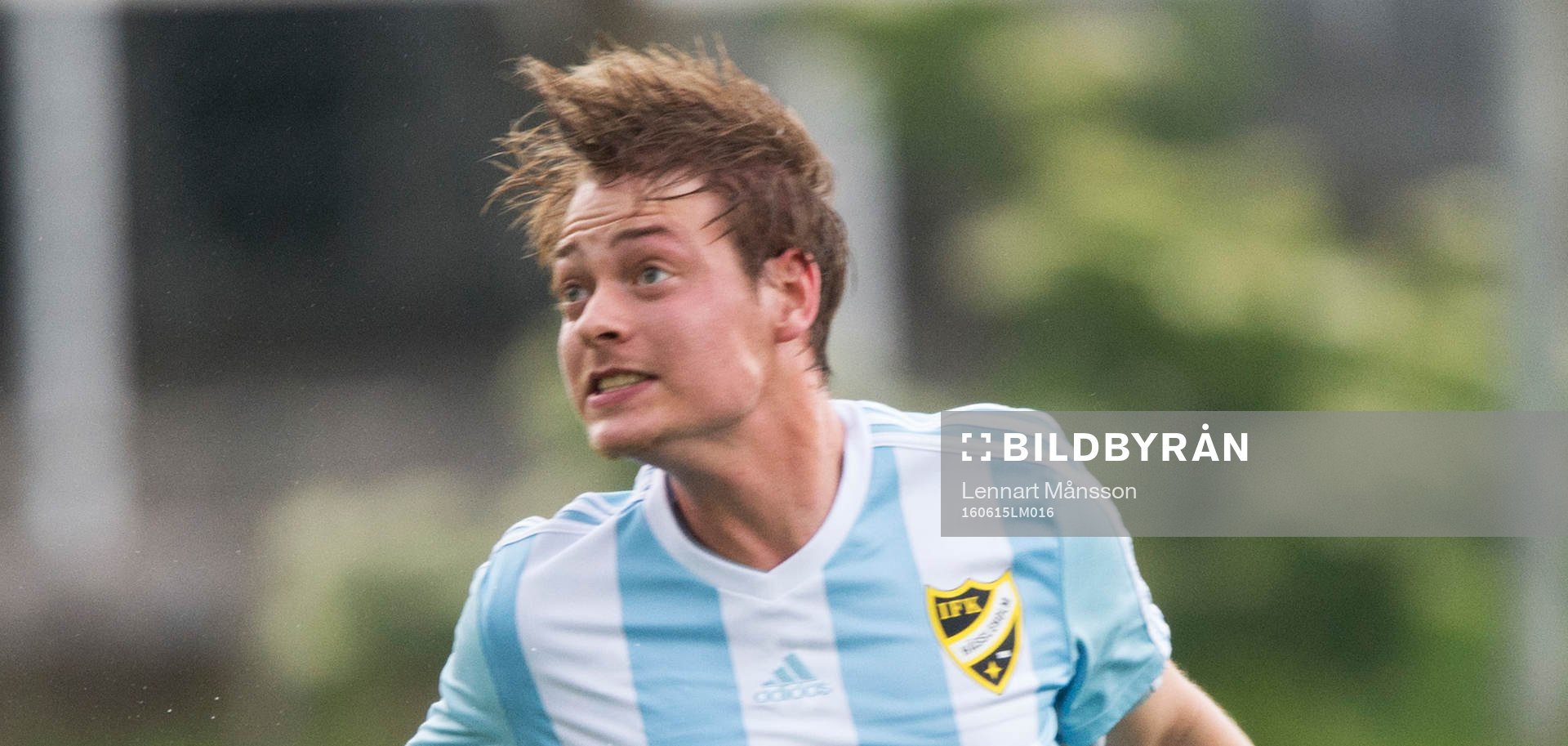 IFK Hässleholms Axel Harletun i matchen i DM mellan