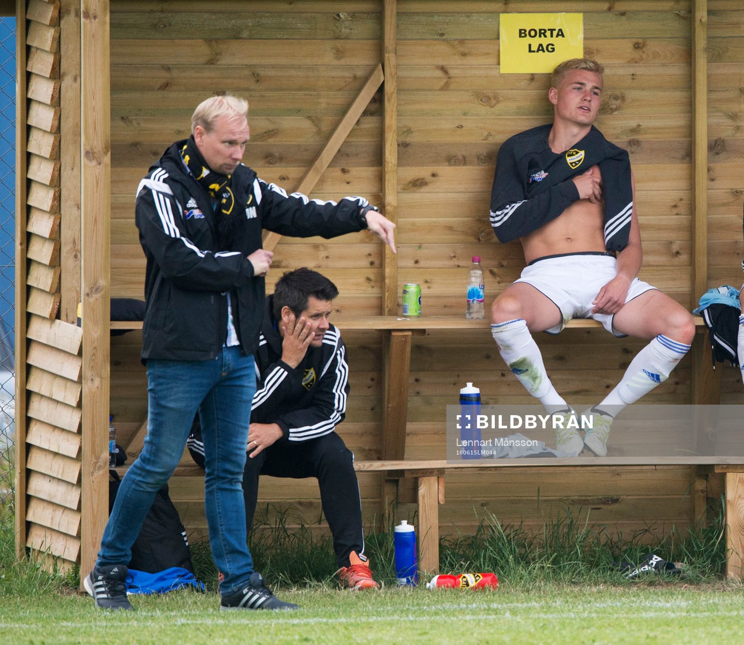 IFK Hässleholms tränare Daniel Nilsson och Fredrik