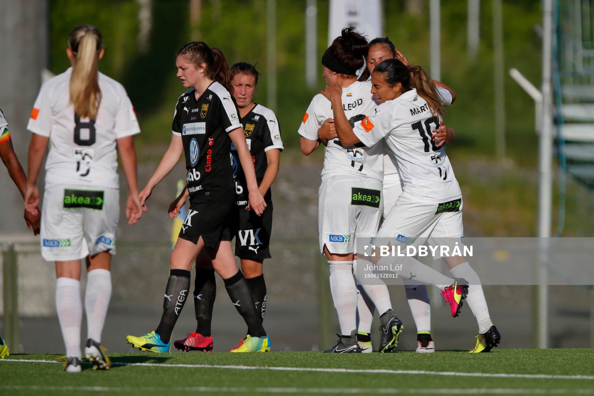 Rosengårds Lieke Martens jublar