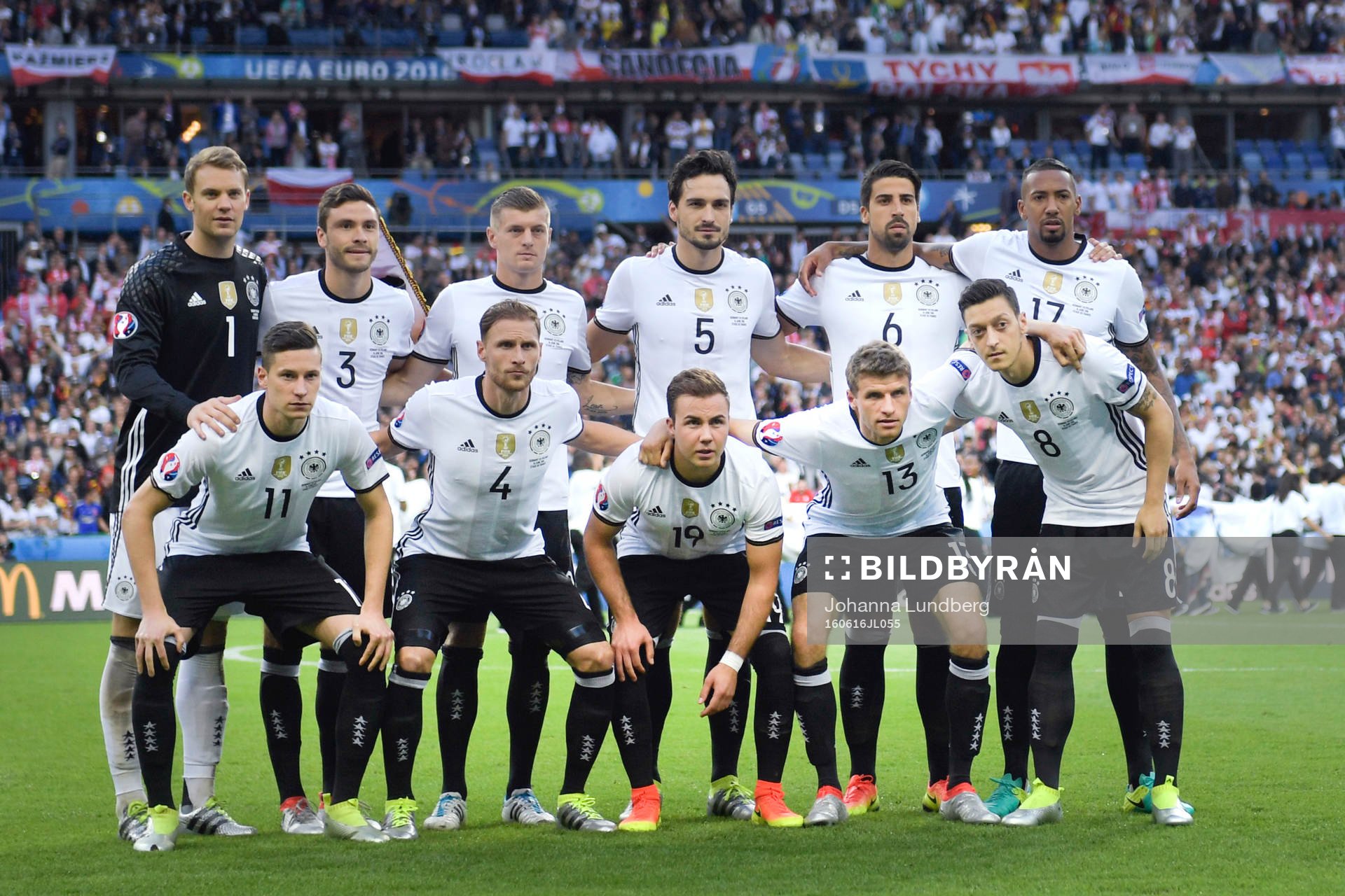 Tysklands målvakt Manuel Neuer, Jonas Hector, Toni Kroos,