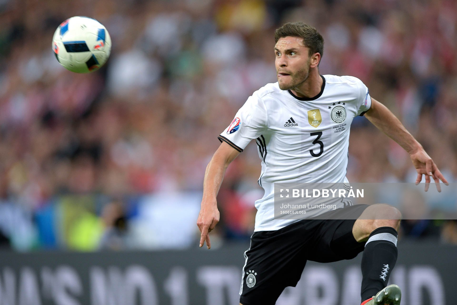 Tysklands Jonas Hector i fotbollsmatchen mellan Tyskland