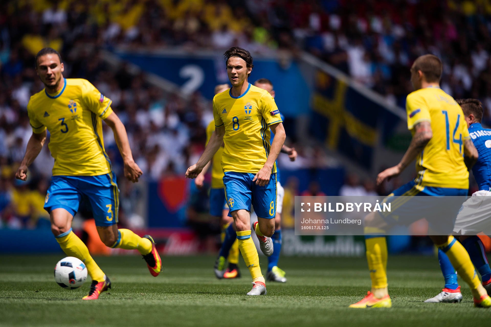 Sveriges Erik Johansson, Albin Ekdal och Victor Nilsson