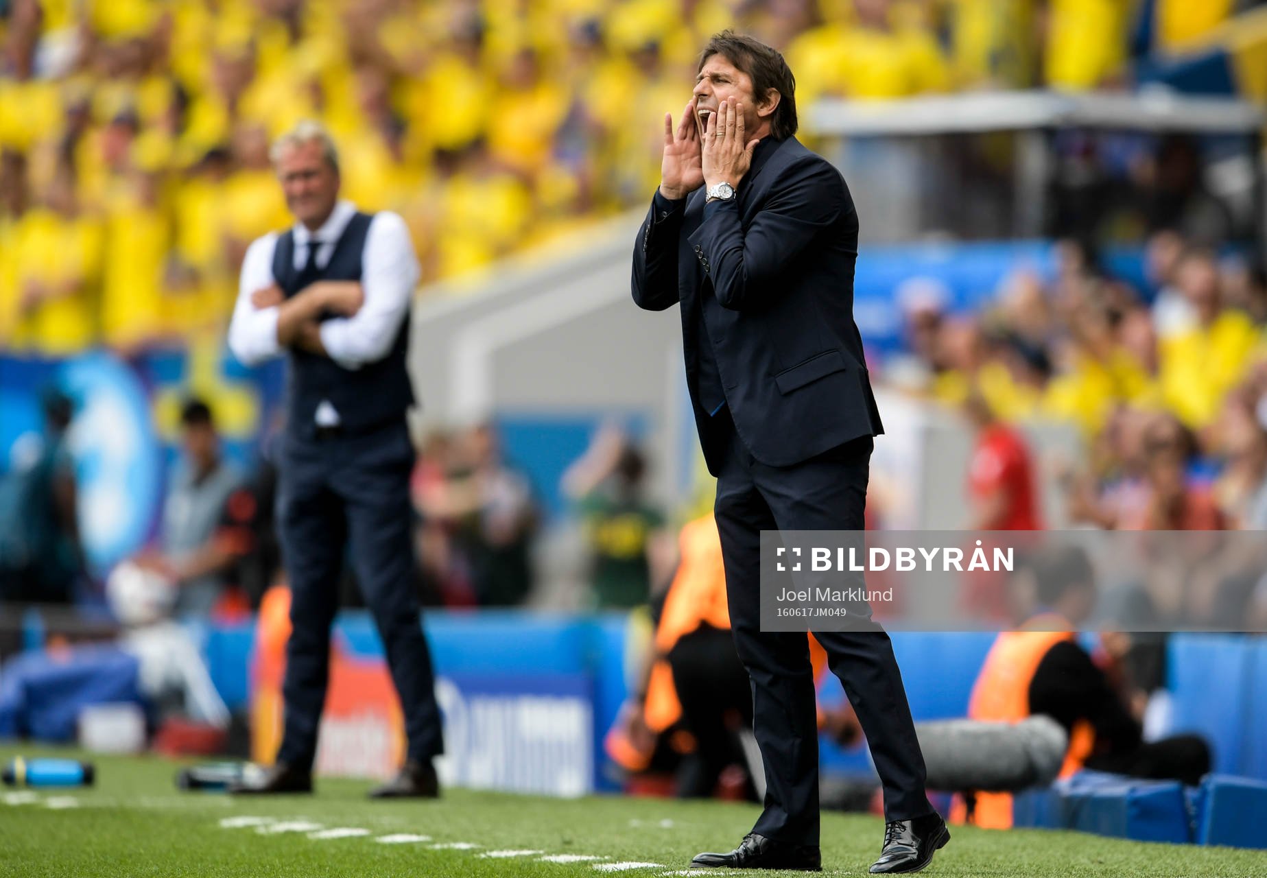 Italiens förbundskapten Antonio Conte i fotbollsmatchen