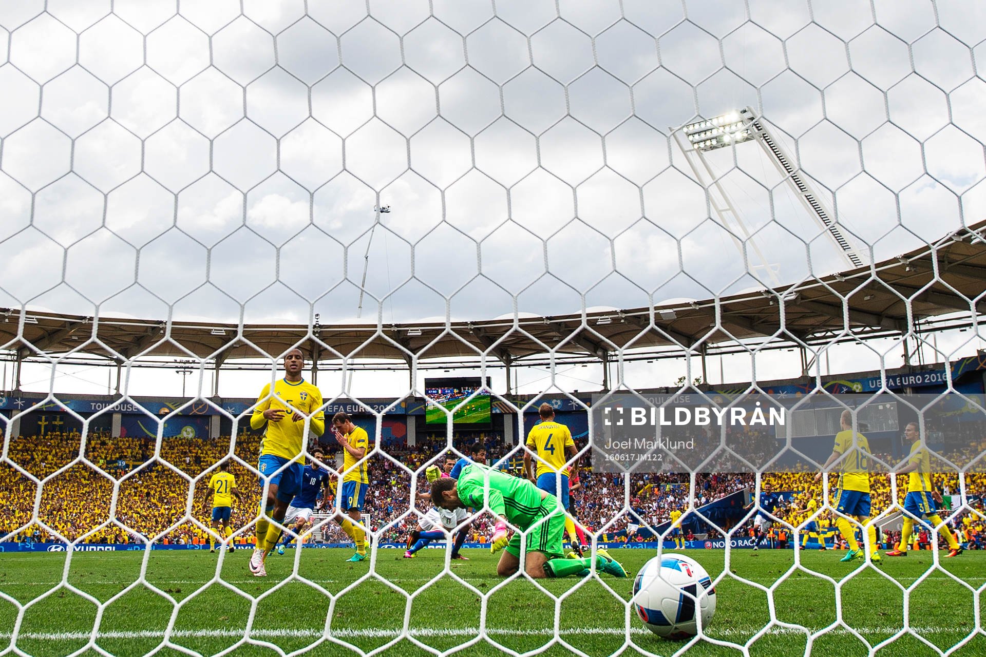 Sveriges Martin Olsson, Kim Källström, Andreas Isaksson,
