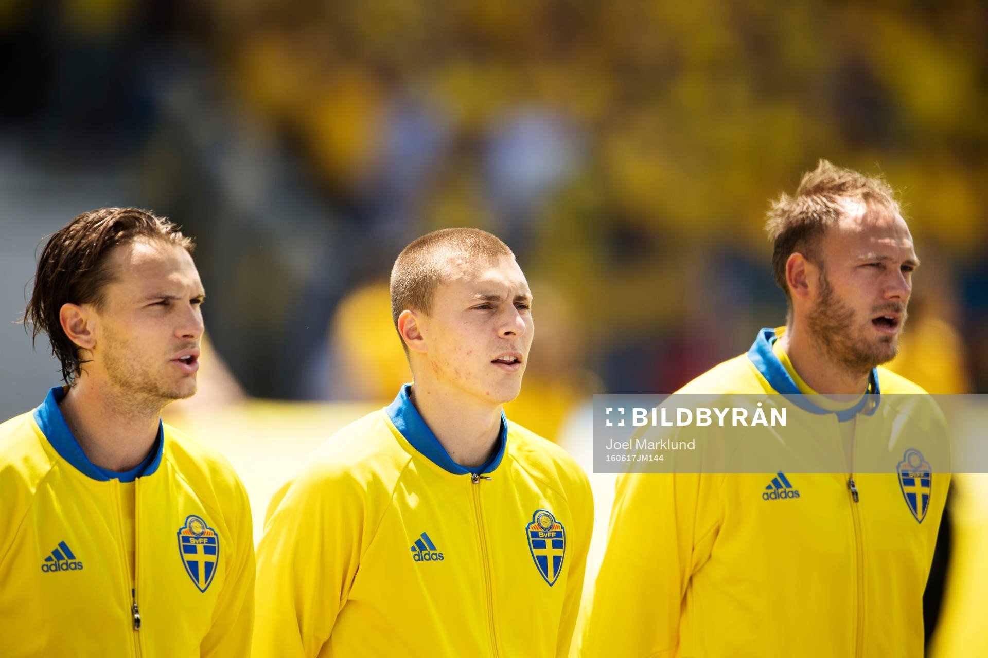 Sveriges Albin Ekdal, Victor Nilsson Lindelöf och Andreas