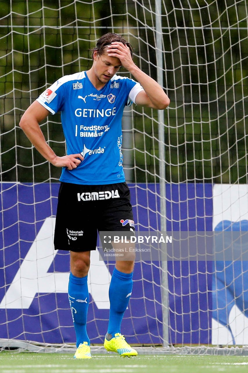 Halmstads Fredrik Liverstam deppar