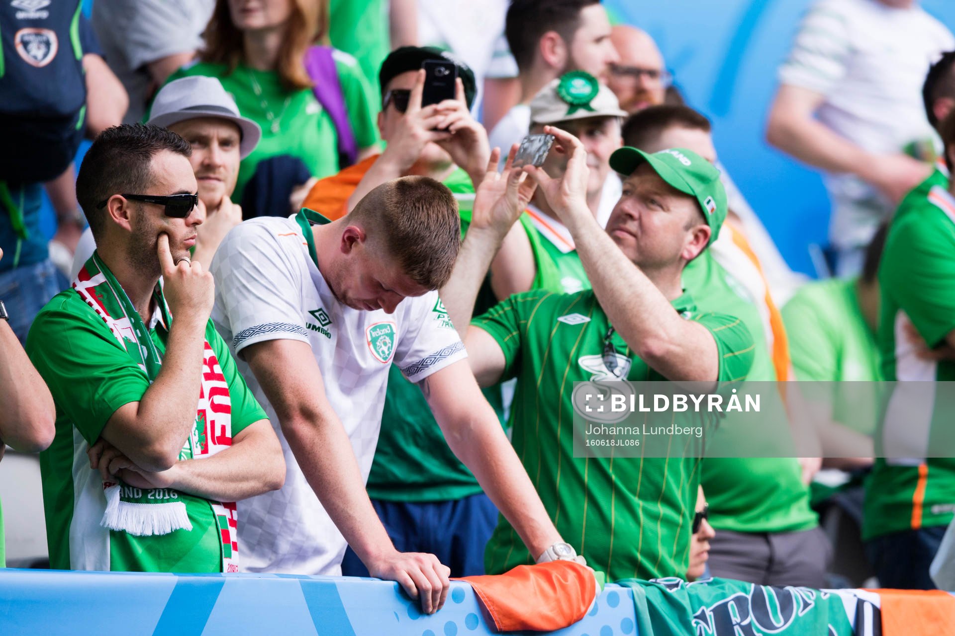 Irlands supportrar deppar