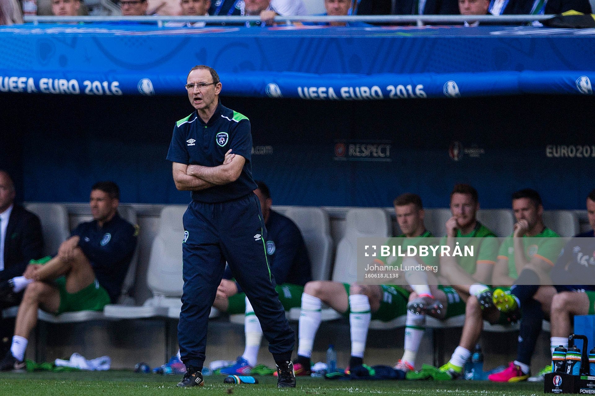 Irlands förbundskapten Martin O’Neill i fotbollsmatchen