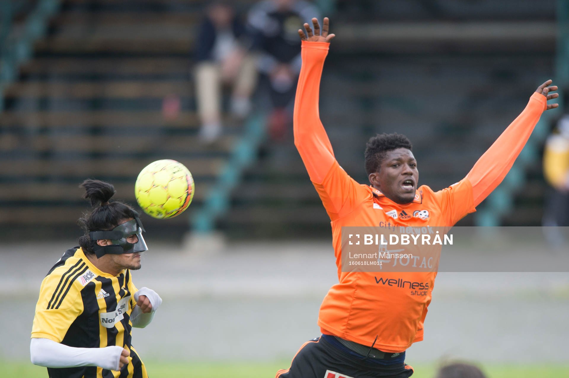 IFK Hässleholms Ameer Naseer i matchen i division 2 mellan